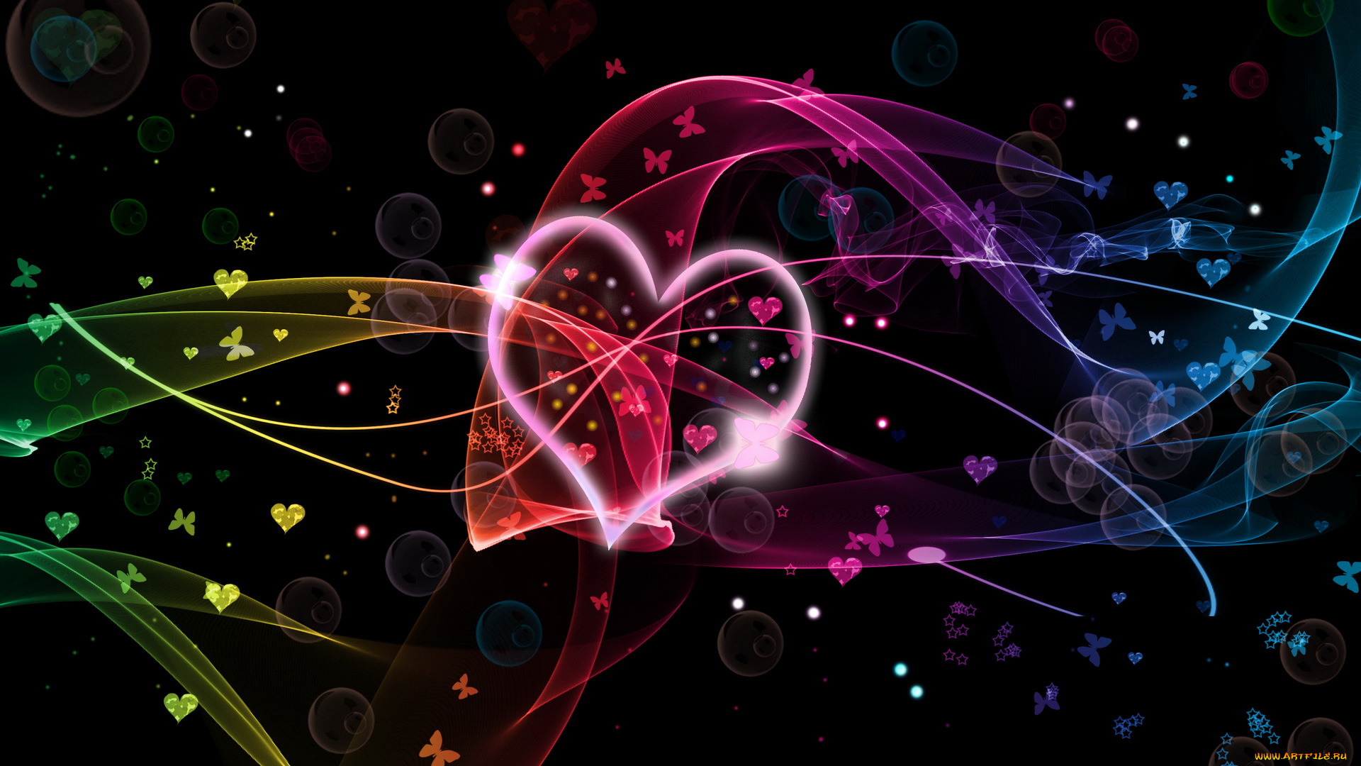 праздничные, день, св, валентина, сердечки, любовь, графика, сердечко