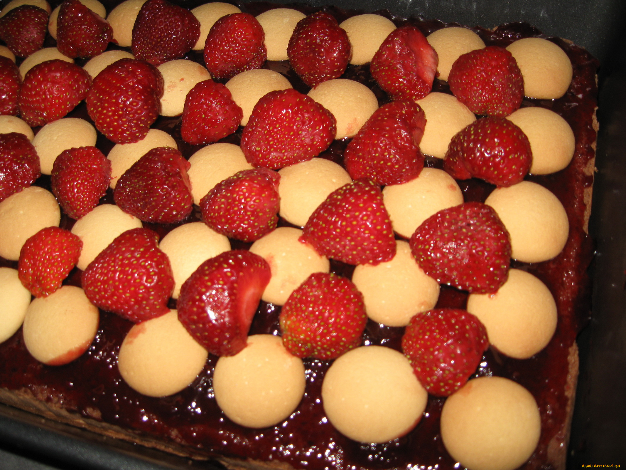 автор, varvarra, еда, пироги, печенье, клубника