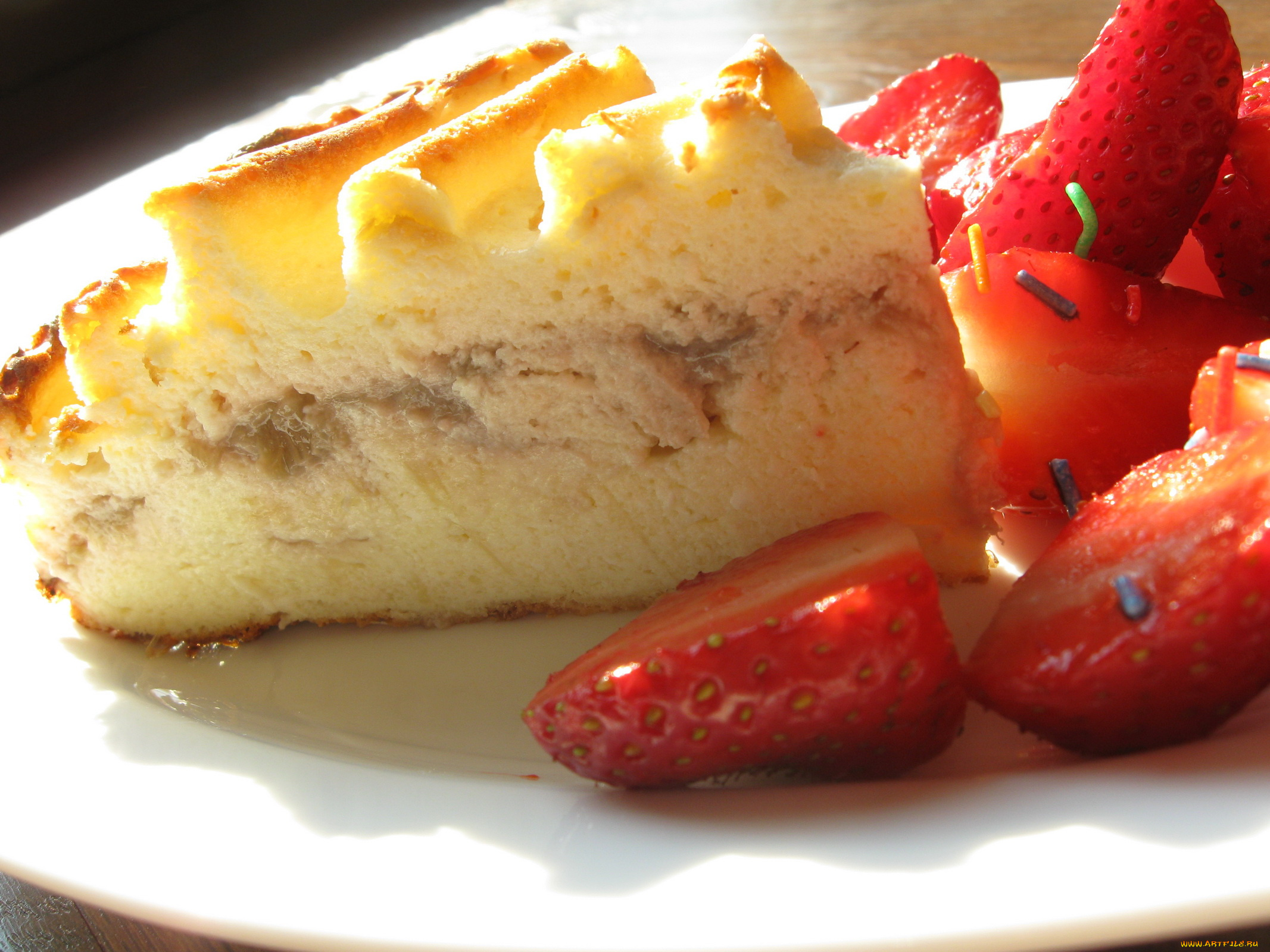 автор, varvarra, еда, пирожные, кексы, печенье, пирожное, клубника, тарелка