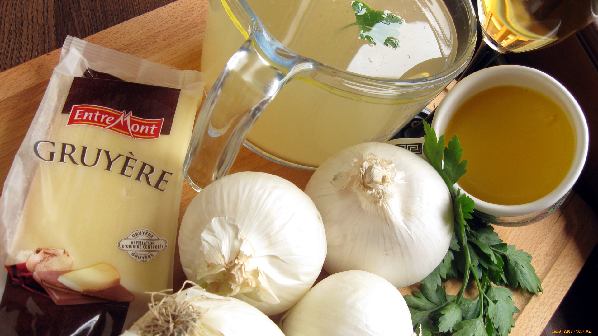 еда, разное, чеснок, сыр, бульон, петрушка