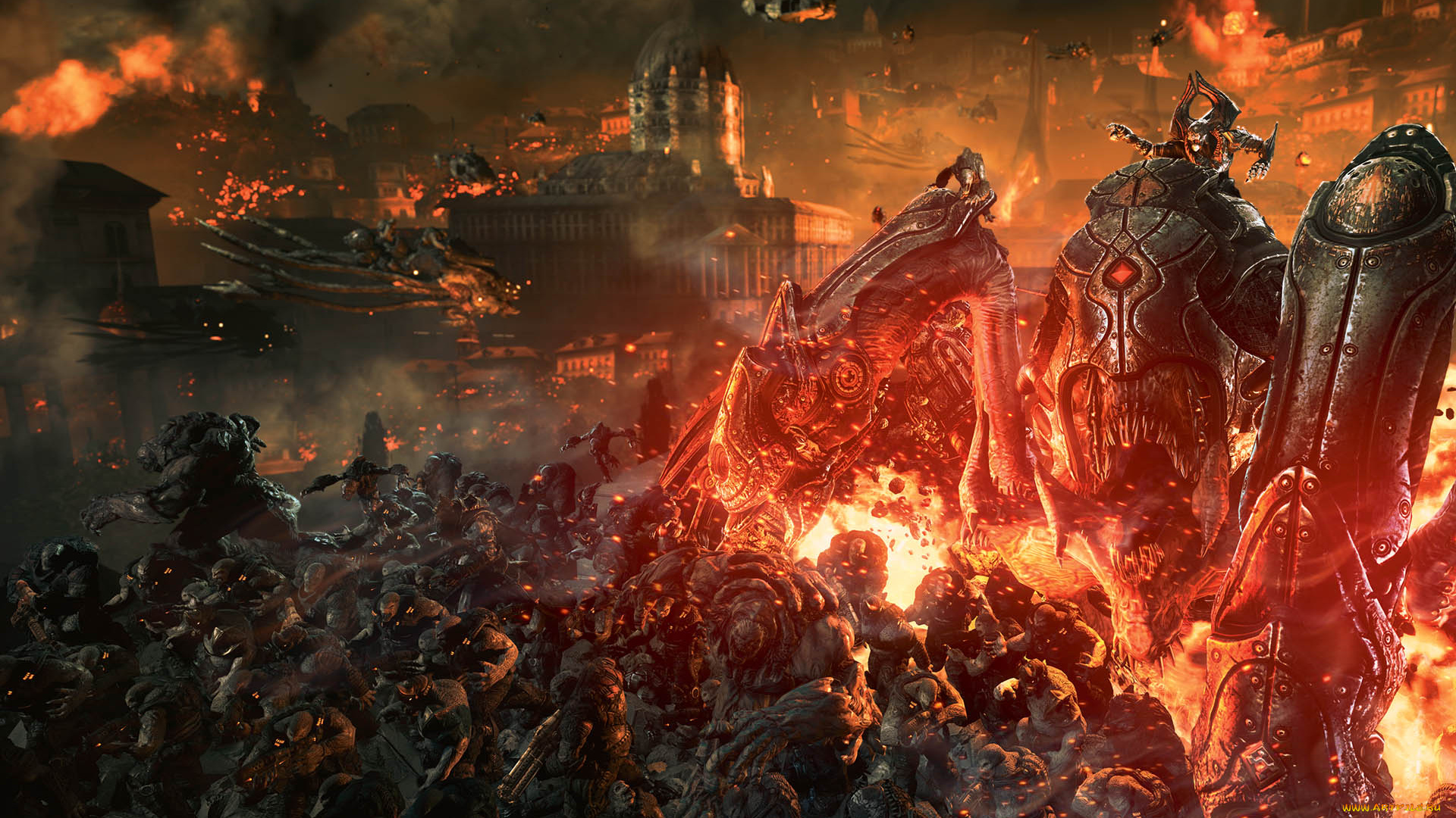 gears, of, war, judgment, видео, игры, механизм, монстры, паук