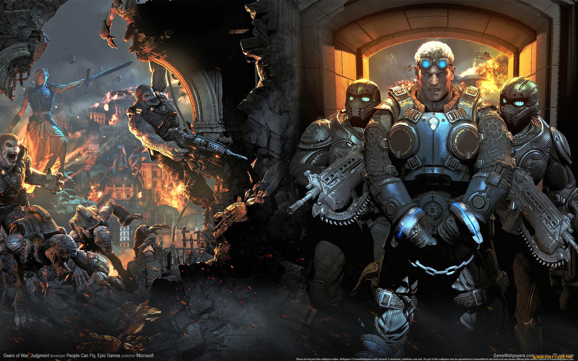 gears, of, war, judgment, видео, игры, монстры, оружие