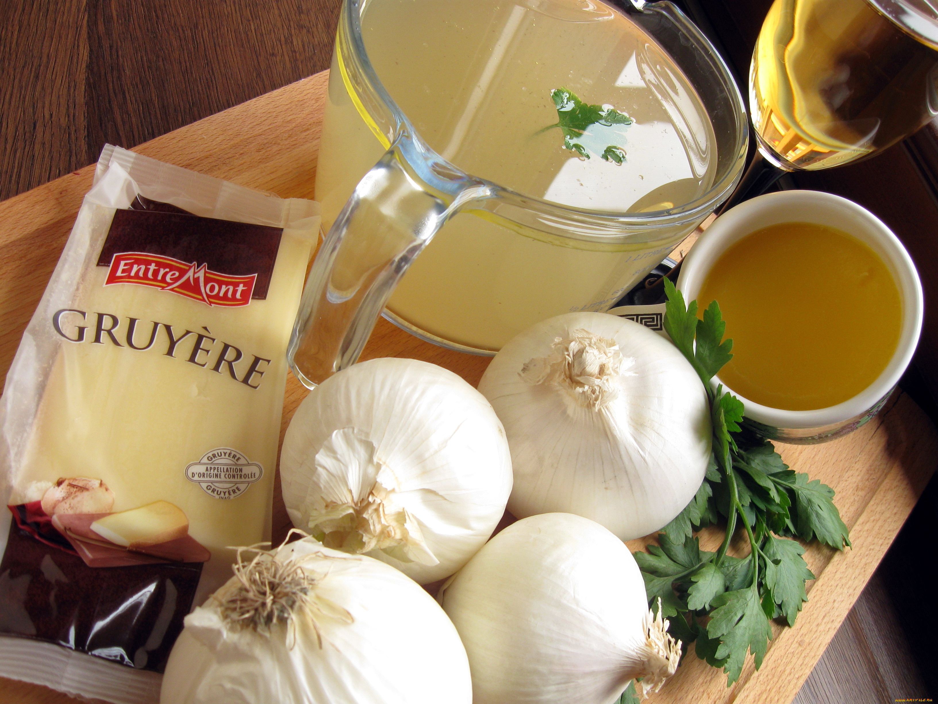 еда, разное, чеснок, сыр, бульон, петрушка