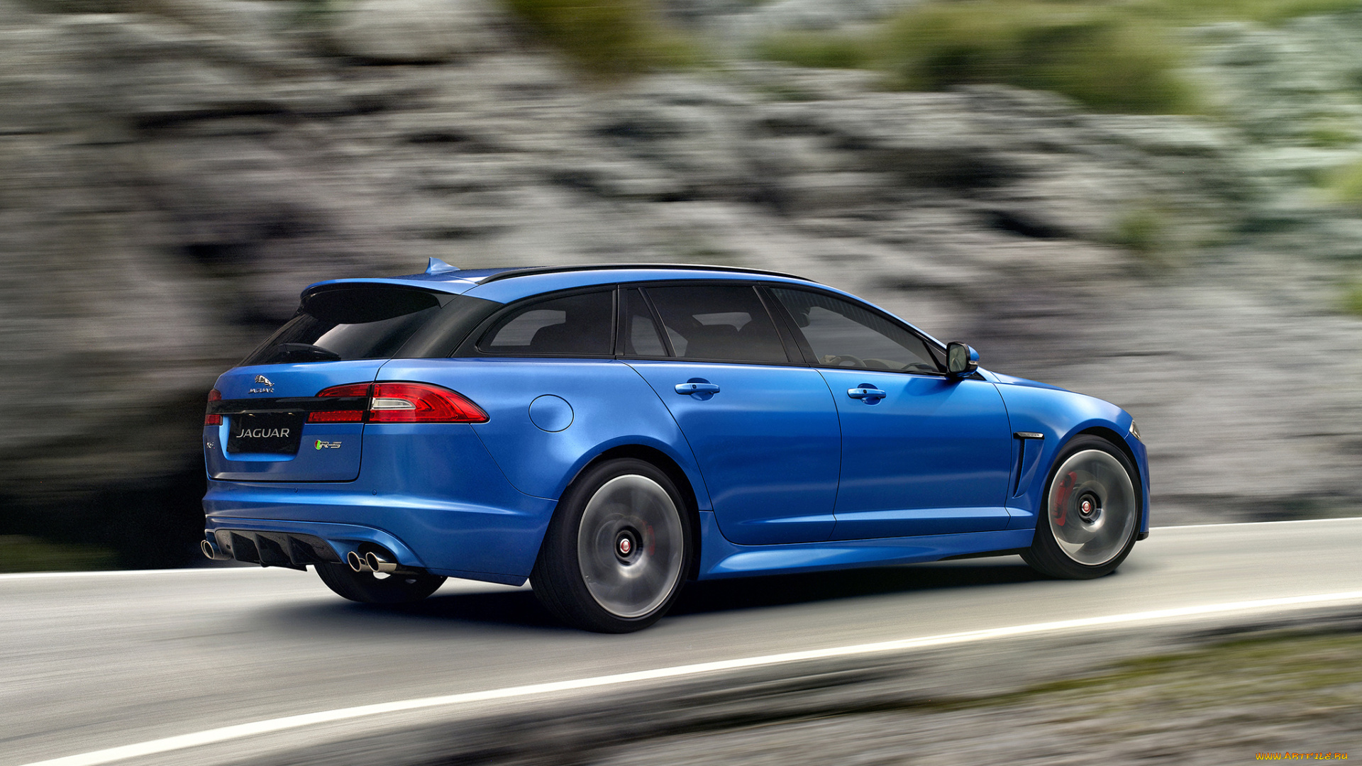 автомобили, jaguar, sportbrake, uk-spec, xfr-s, синий, 2014