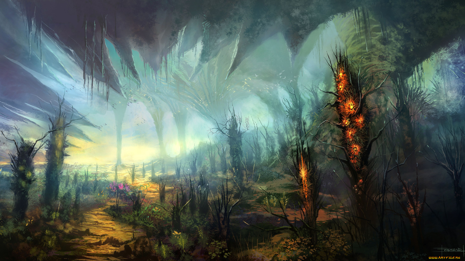 фэнтези, иные, миры, , иные, времена, иной, мир, чужая, планета, растения