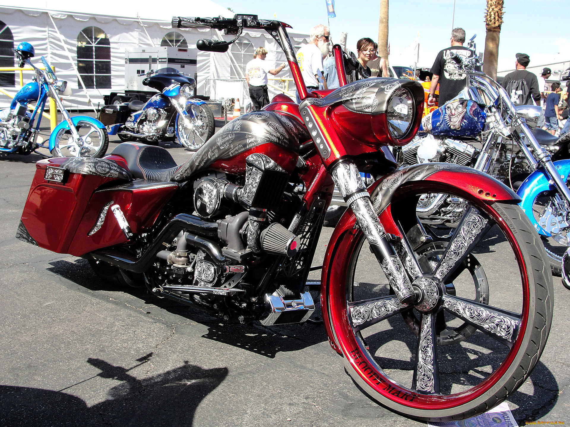 мотоциклы, customs, улица