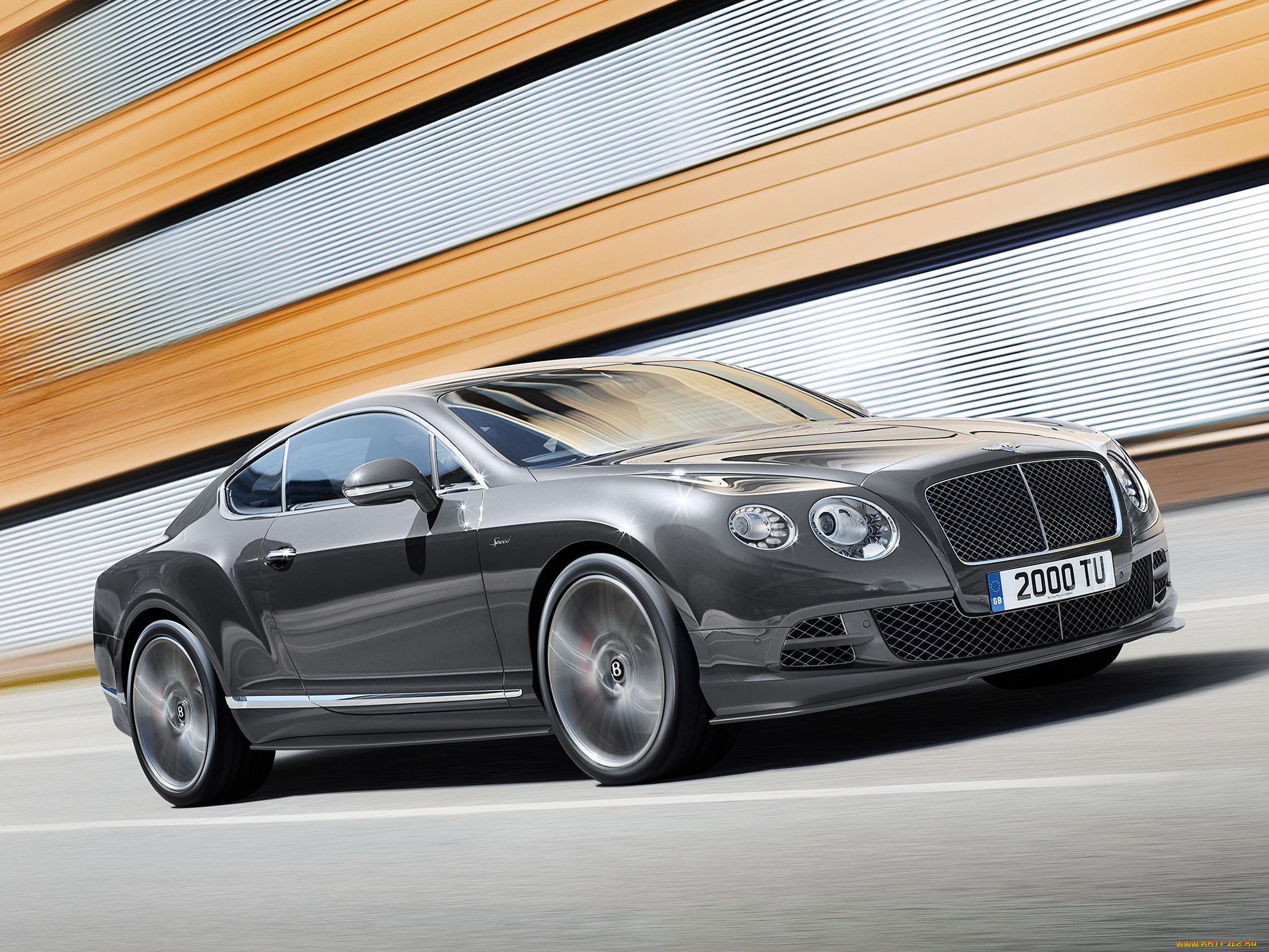 автомобили, bentley, 2014, speed, gt, continental, темный