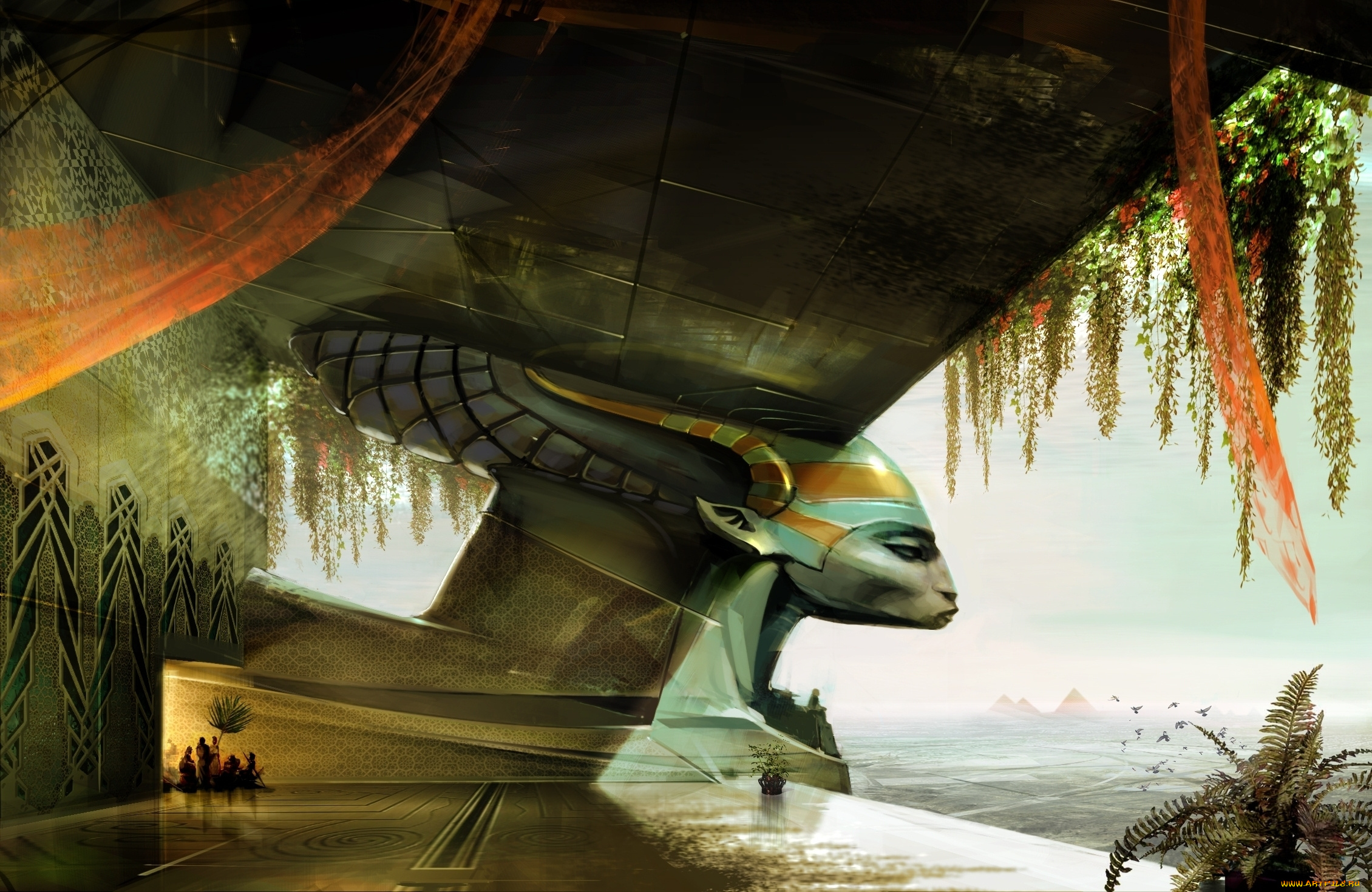 фэнтези, иные, миры, , иные, времена, святилище, храм, пирамиды, плато, мир, иной