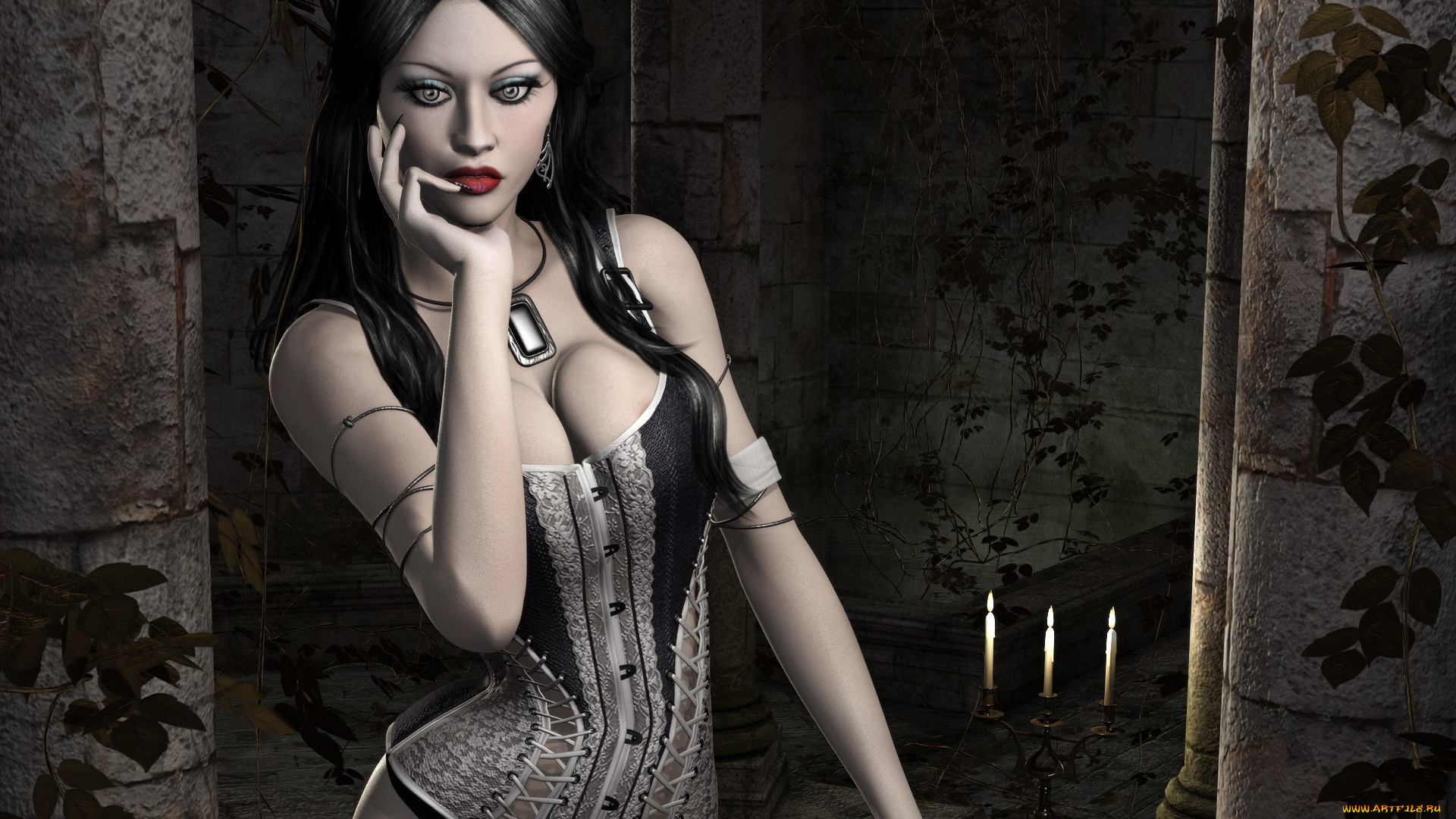 3д, графика, люди, , people, девушка, фон, взгляд