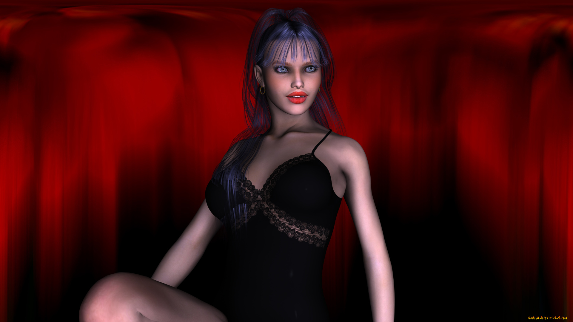 3д, графика, люди, , people, девушка, взгляд, фон