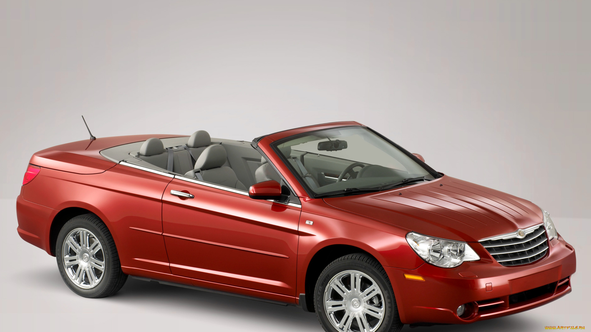 автомобили, chrysler, sebring, convertible, eu-spec, js, красный