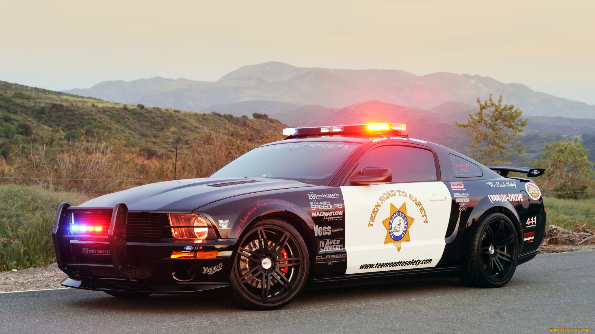 автомобили, полиция, saleen