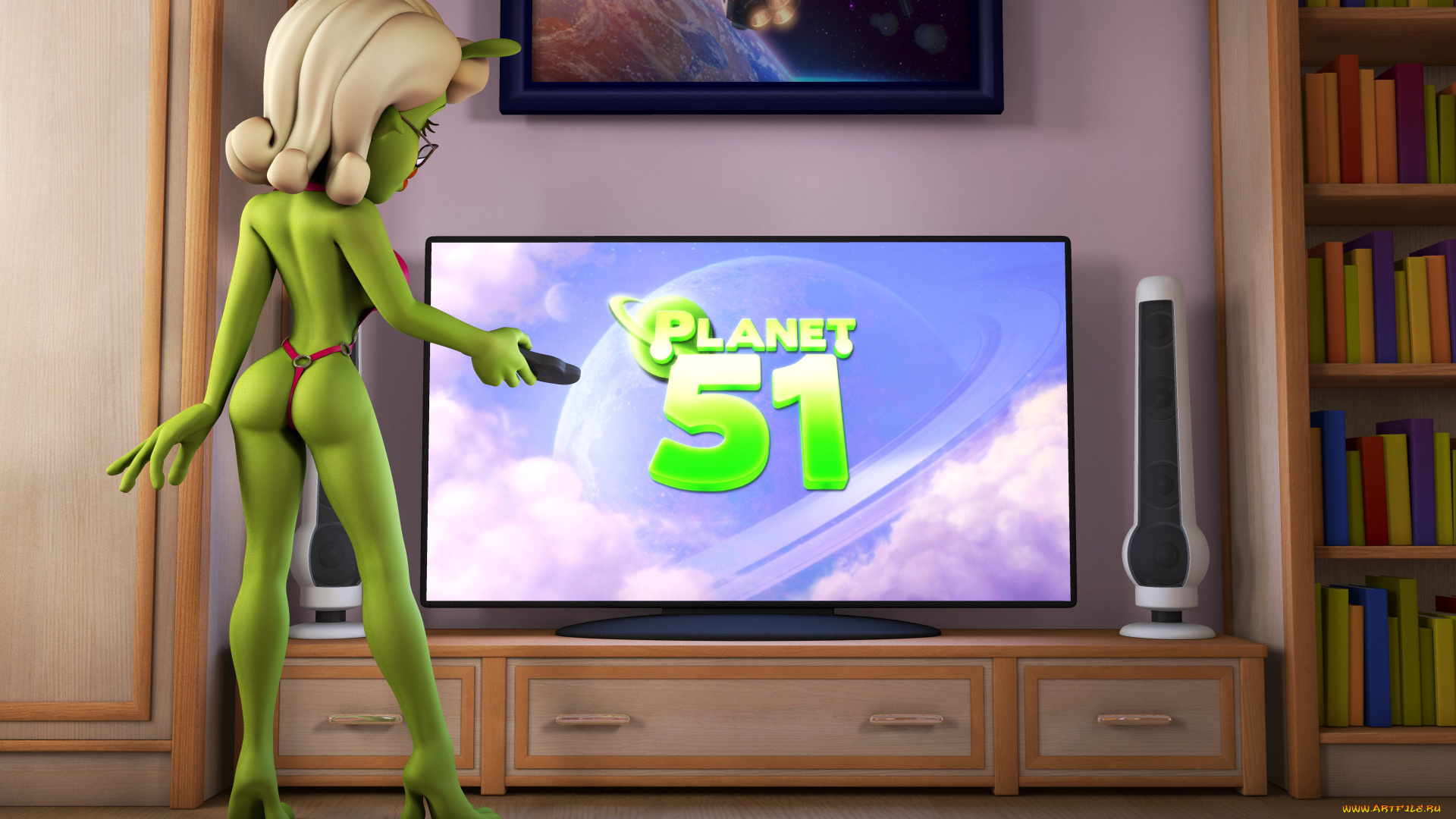 3д, графика, ___, интерьер, персонаж