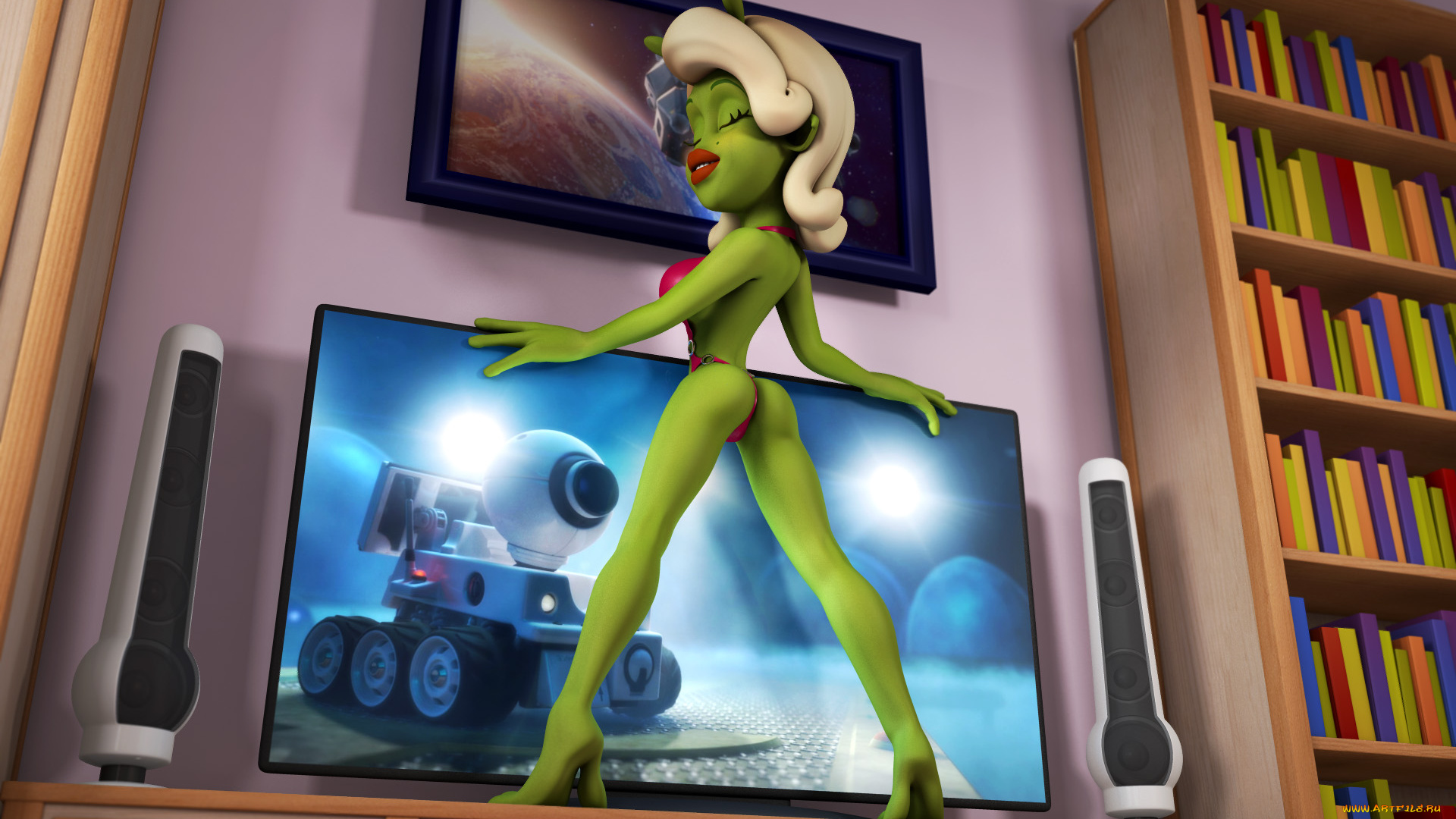 3д, графика, ___, персонаж, интерьер