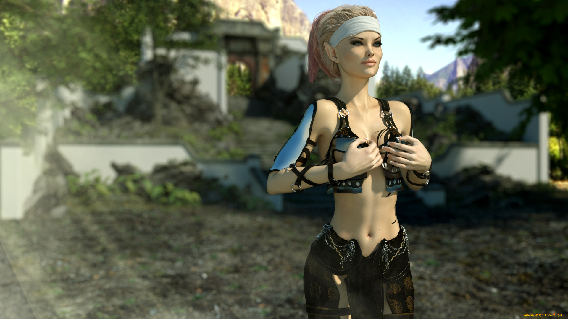 3д, графика, люди, , people, девушка, взгляд, фон