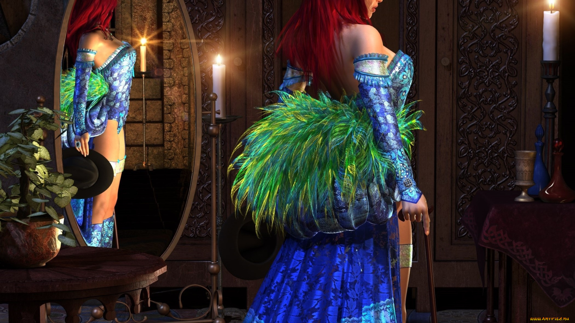 3д, графика, люди, , people, девушка, взгляд, фон