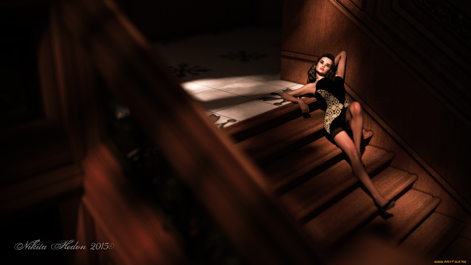 3д, графика, люди, , people, фон, взгляд, девушка