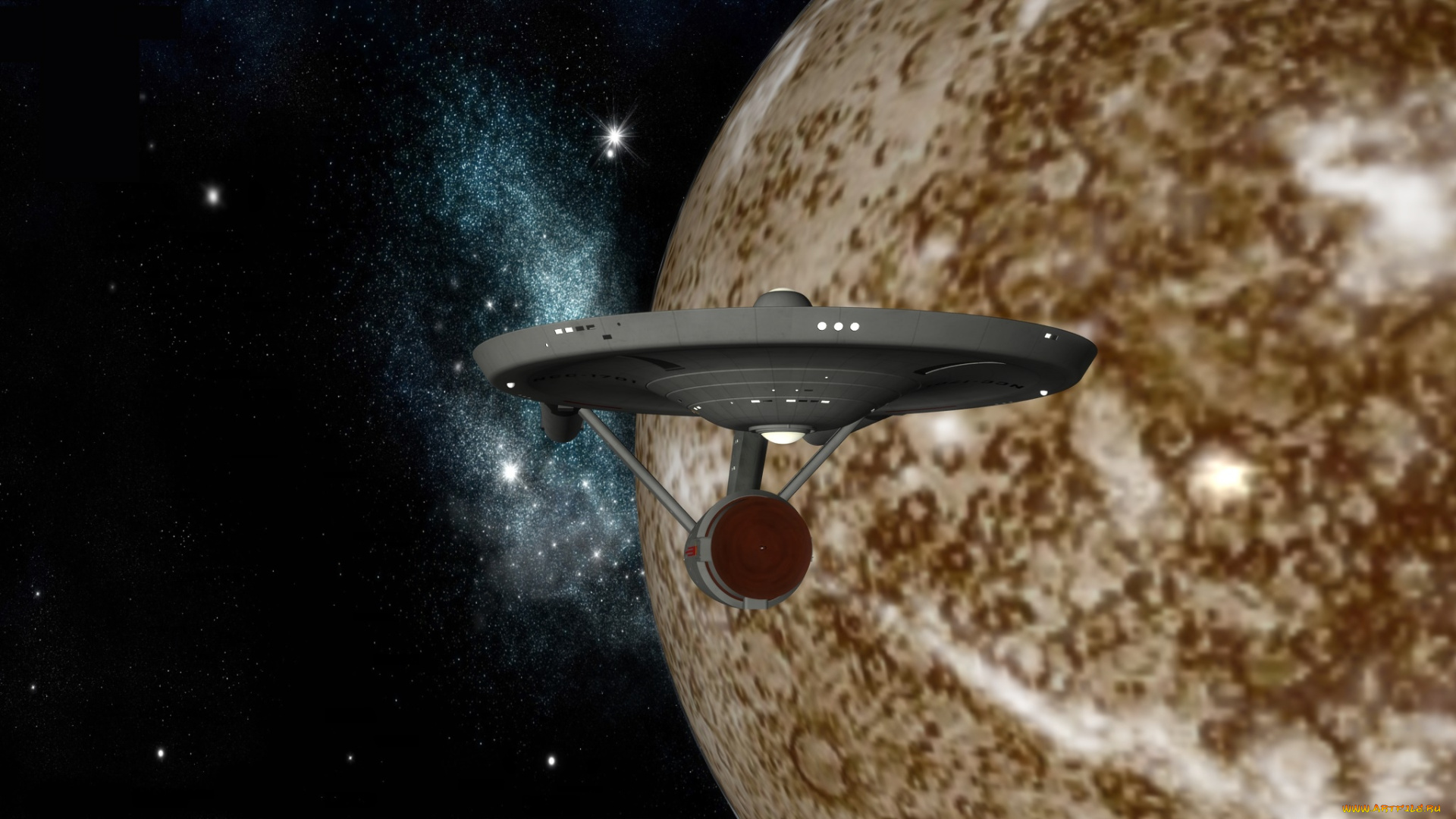 космос, арт, полет, вселенная, планета, космический, корабль