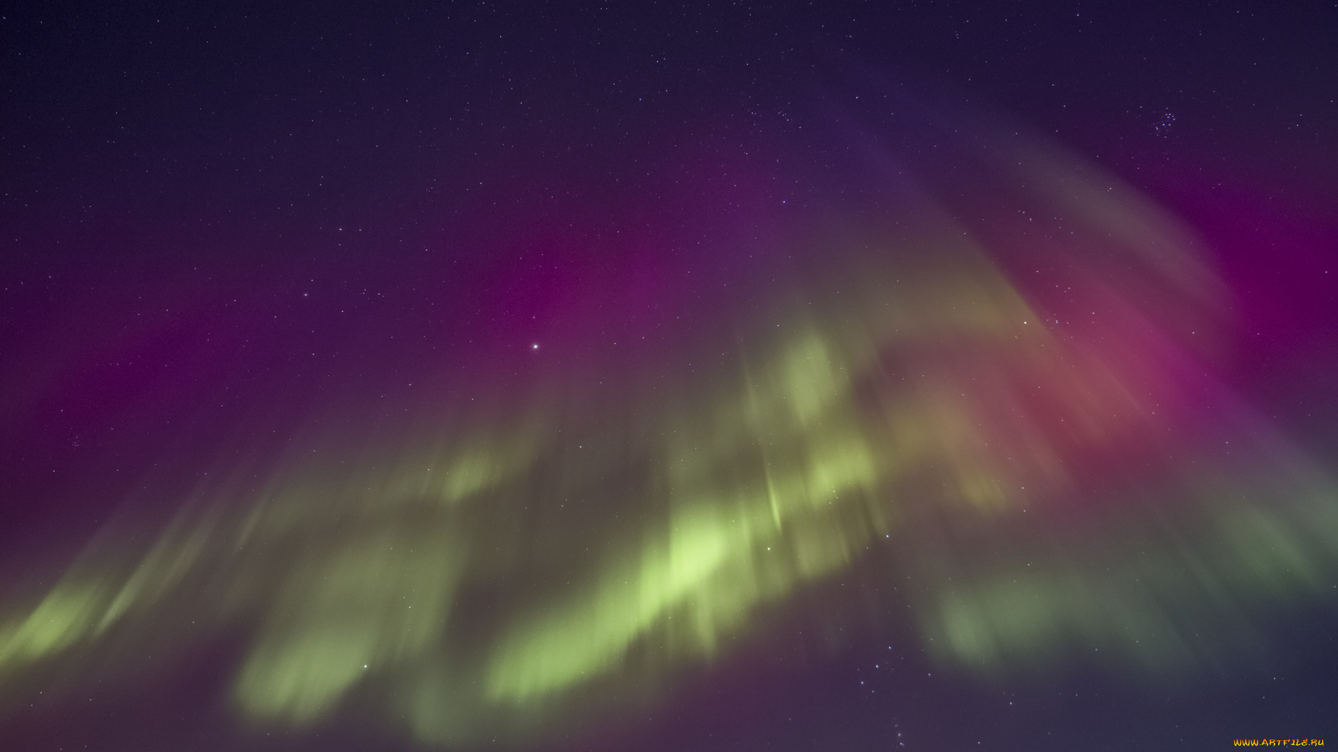 природа, северное, сияние, ночь, звезды, северное, сияние
