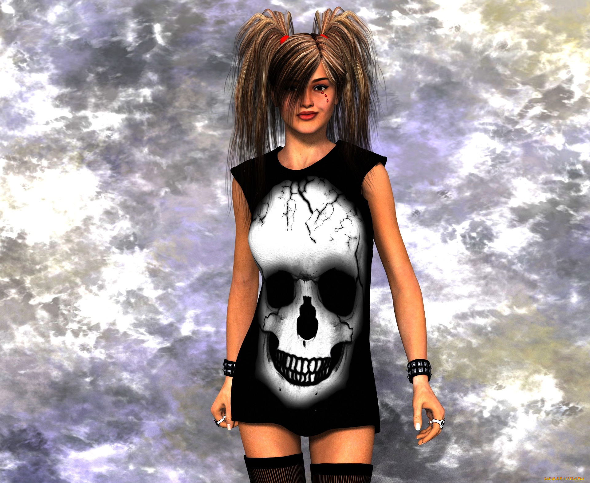 3д, графика, люди, , people, фон, взгляд, девушка