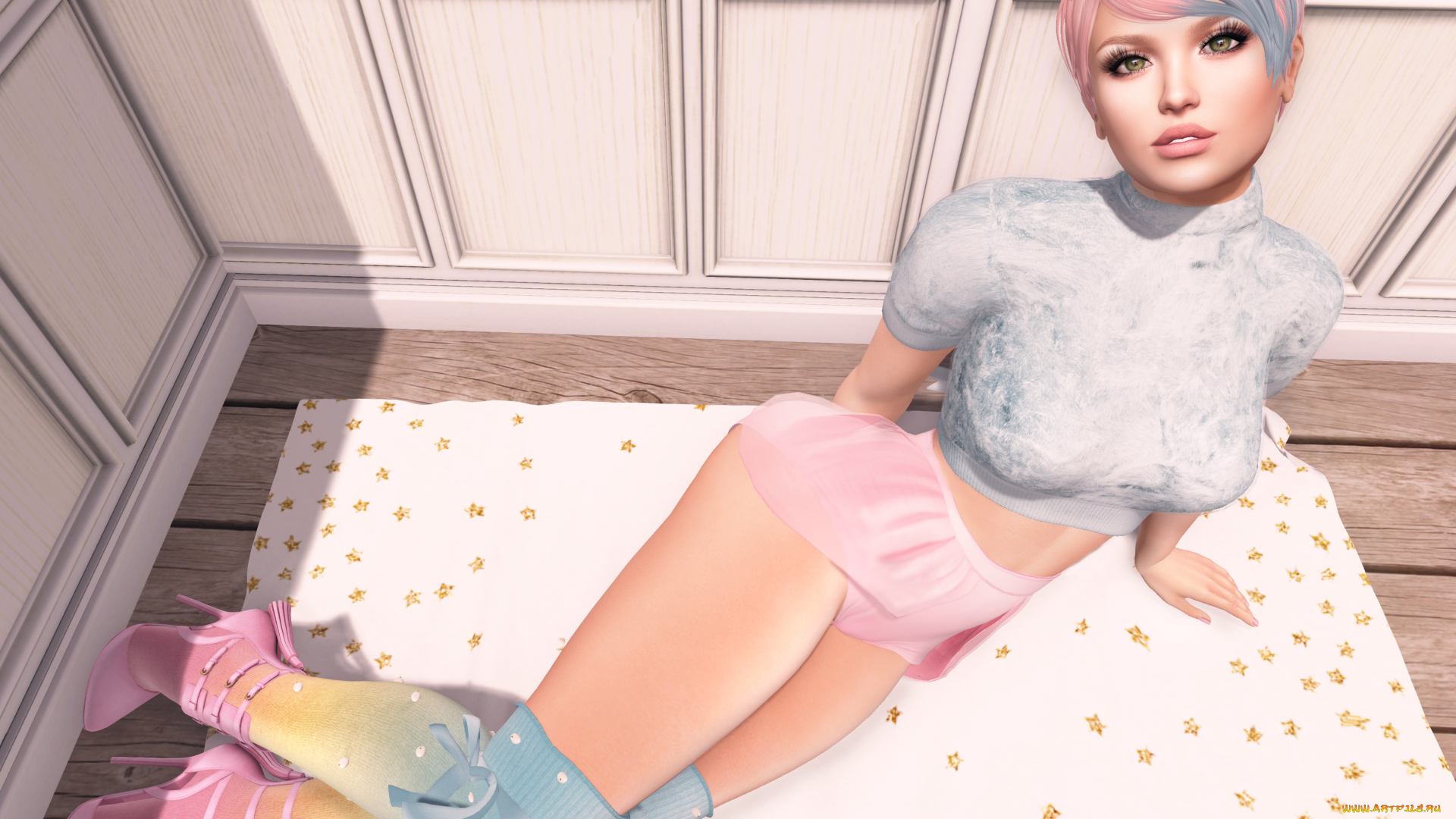 3д, графика, люди, , people, девушка, фон, взгляд