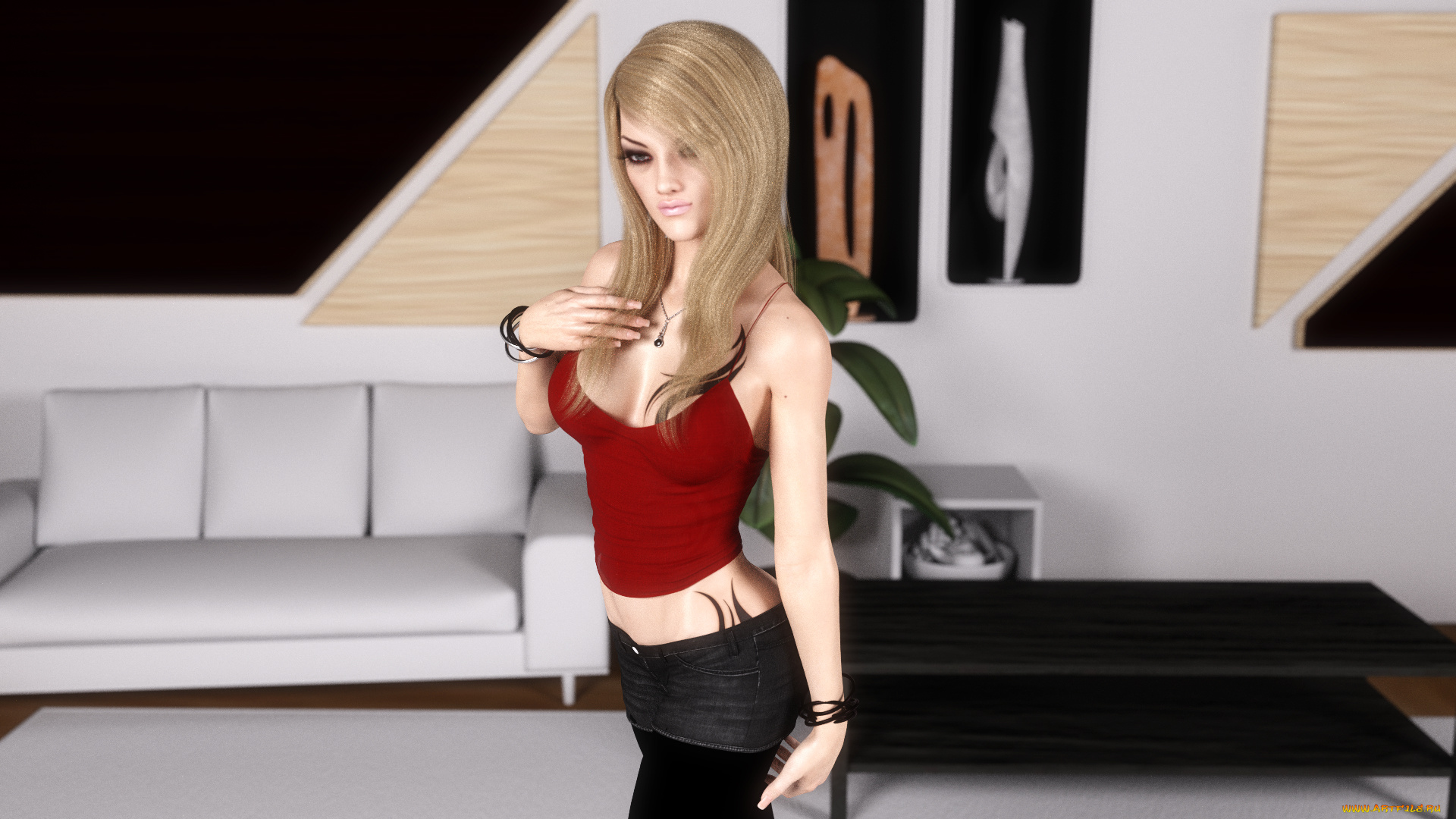 3д, графика, люди, , people, взгляд, фон, девушка