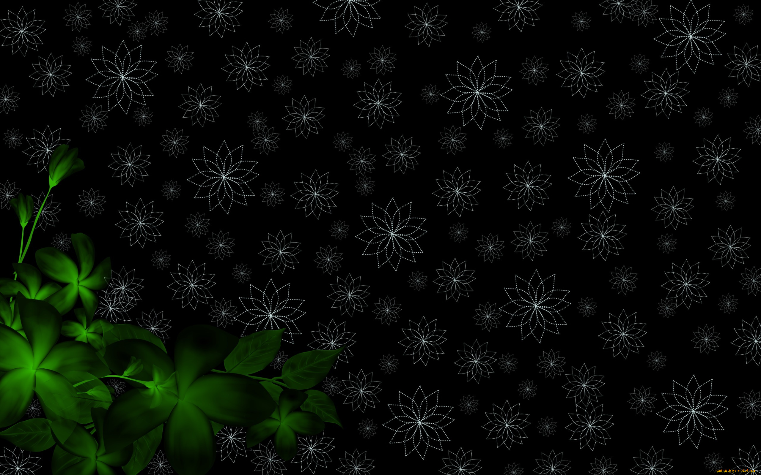 векторная, графика, графика, , graphics, листья