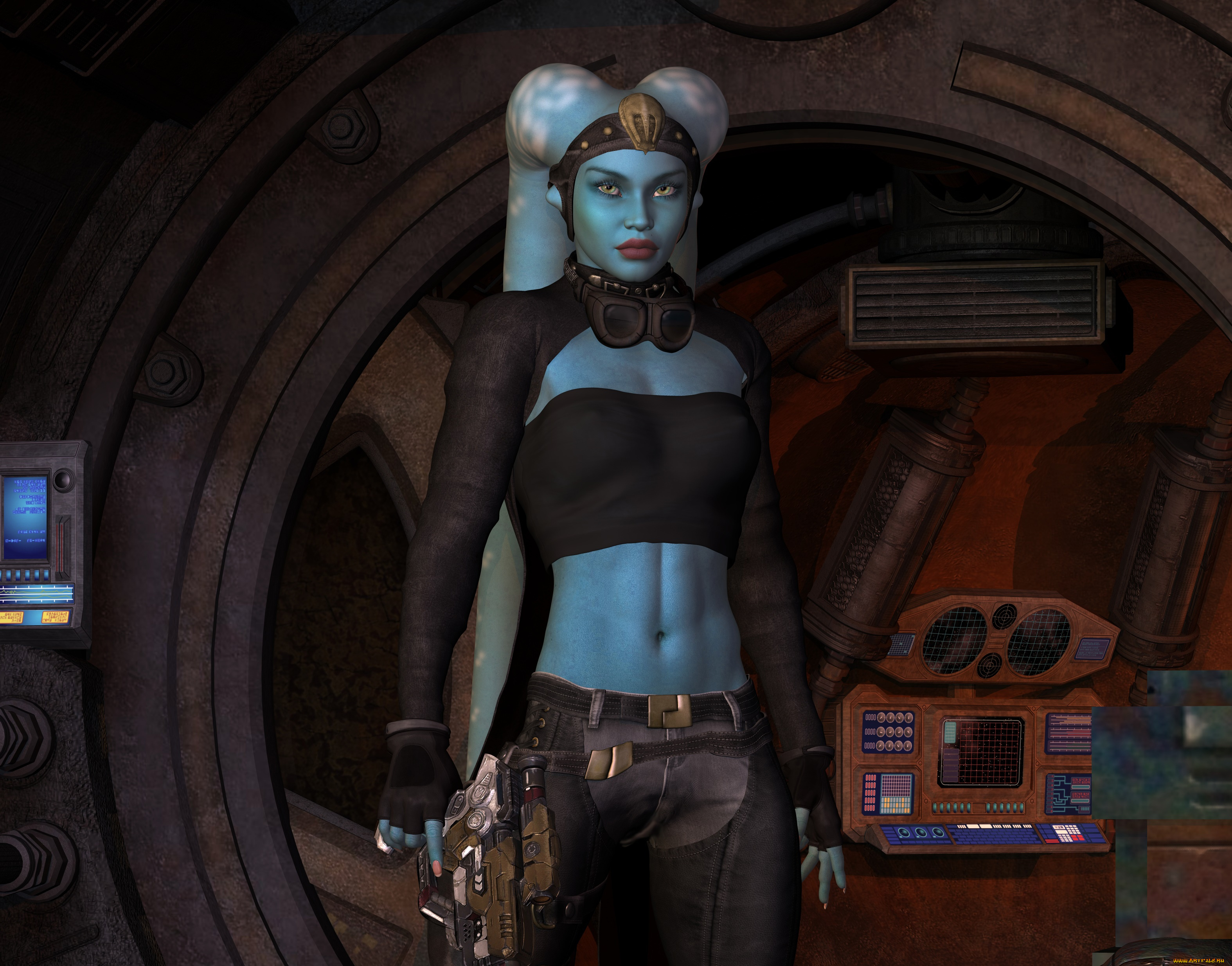 3д, графика, существа, , creatures, фон, взгляд, кастаника