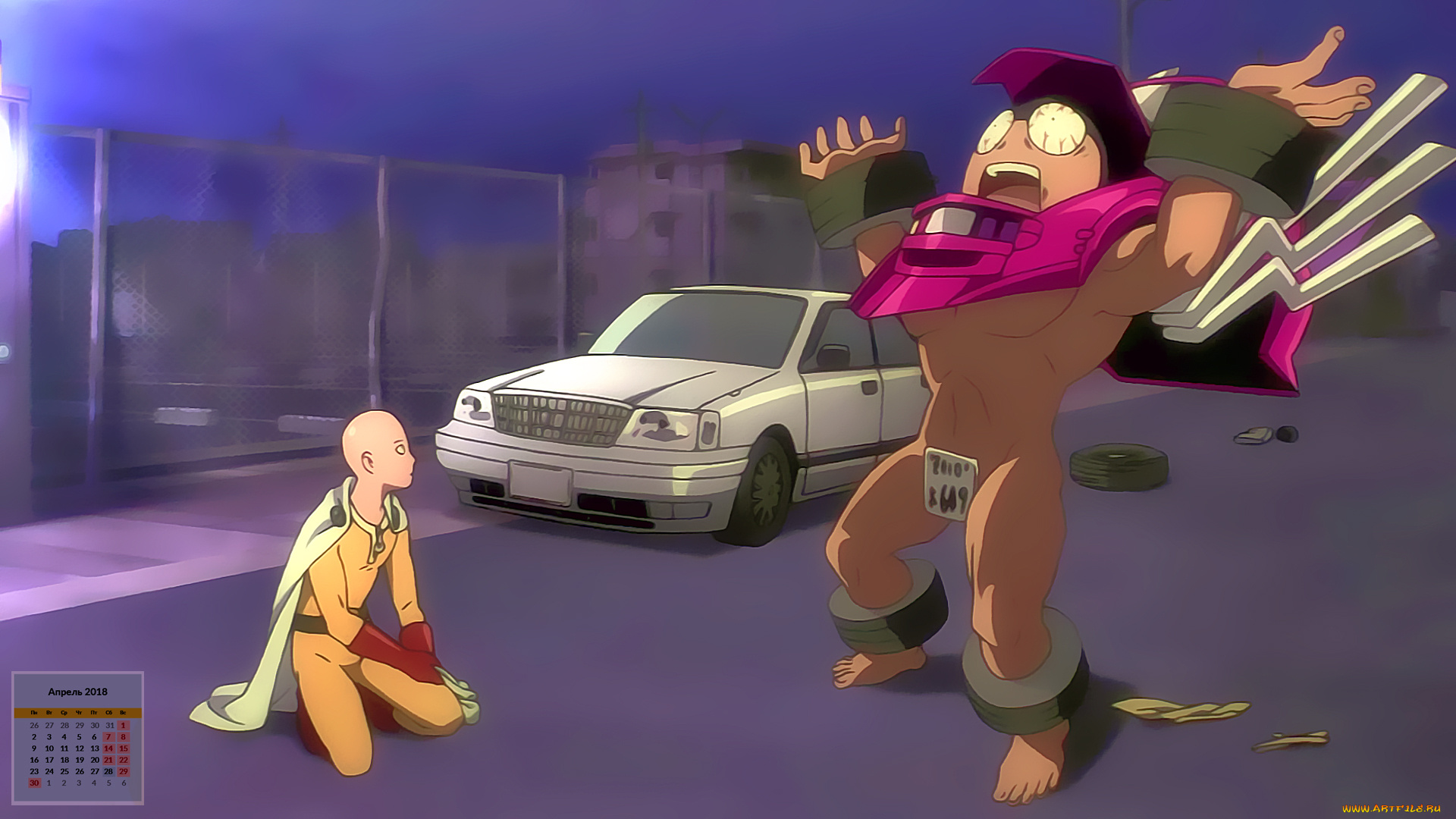 календари, аниме, существо, машина, супермен, 2018