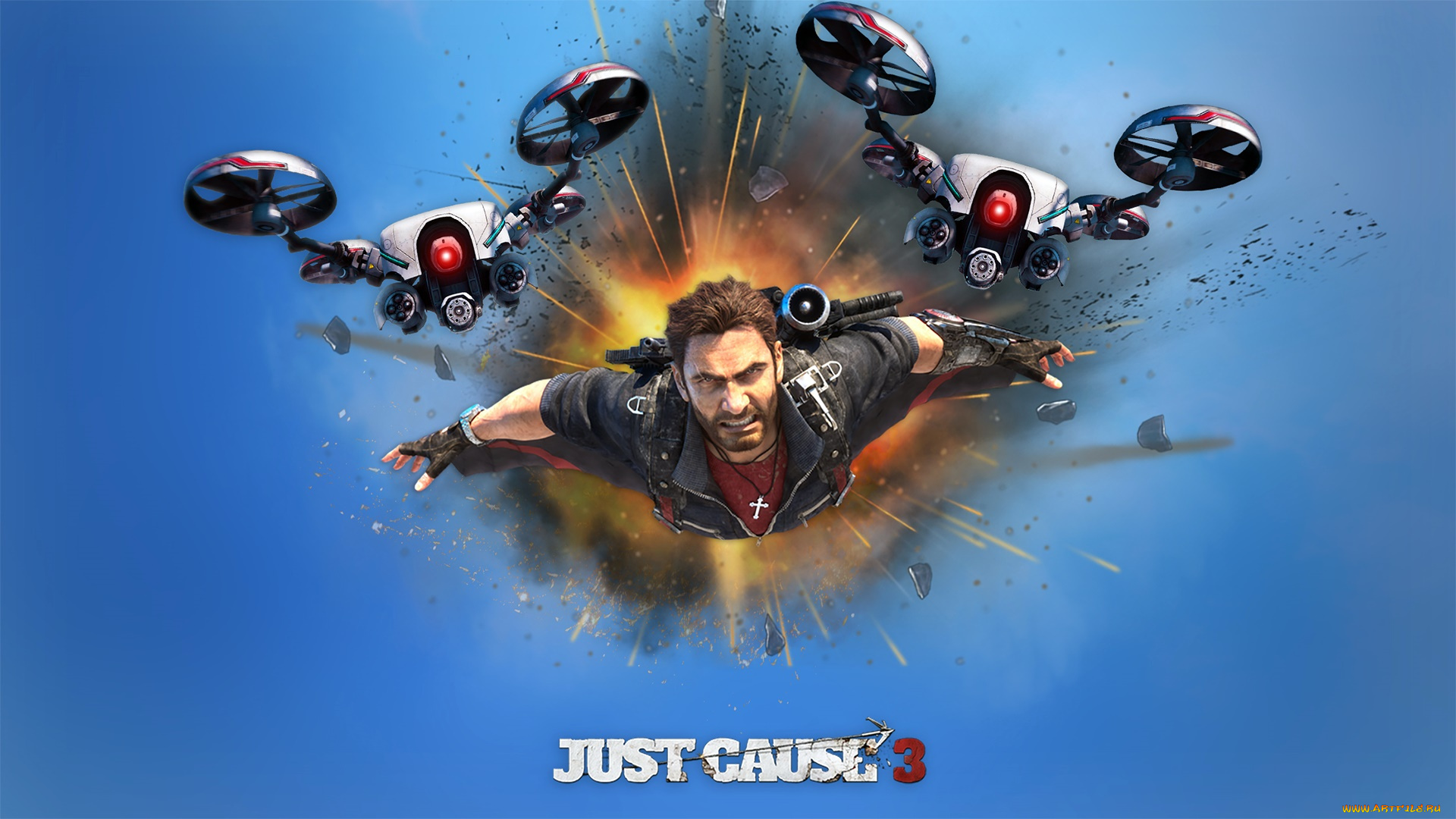 видео, игры, just, cause, 3, just, cause, 3