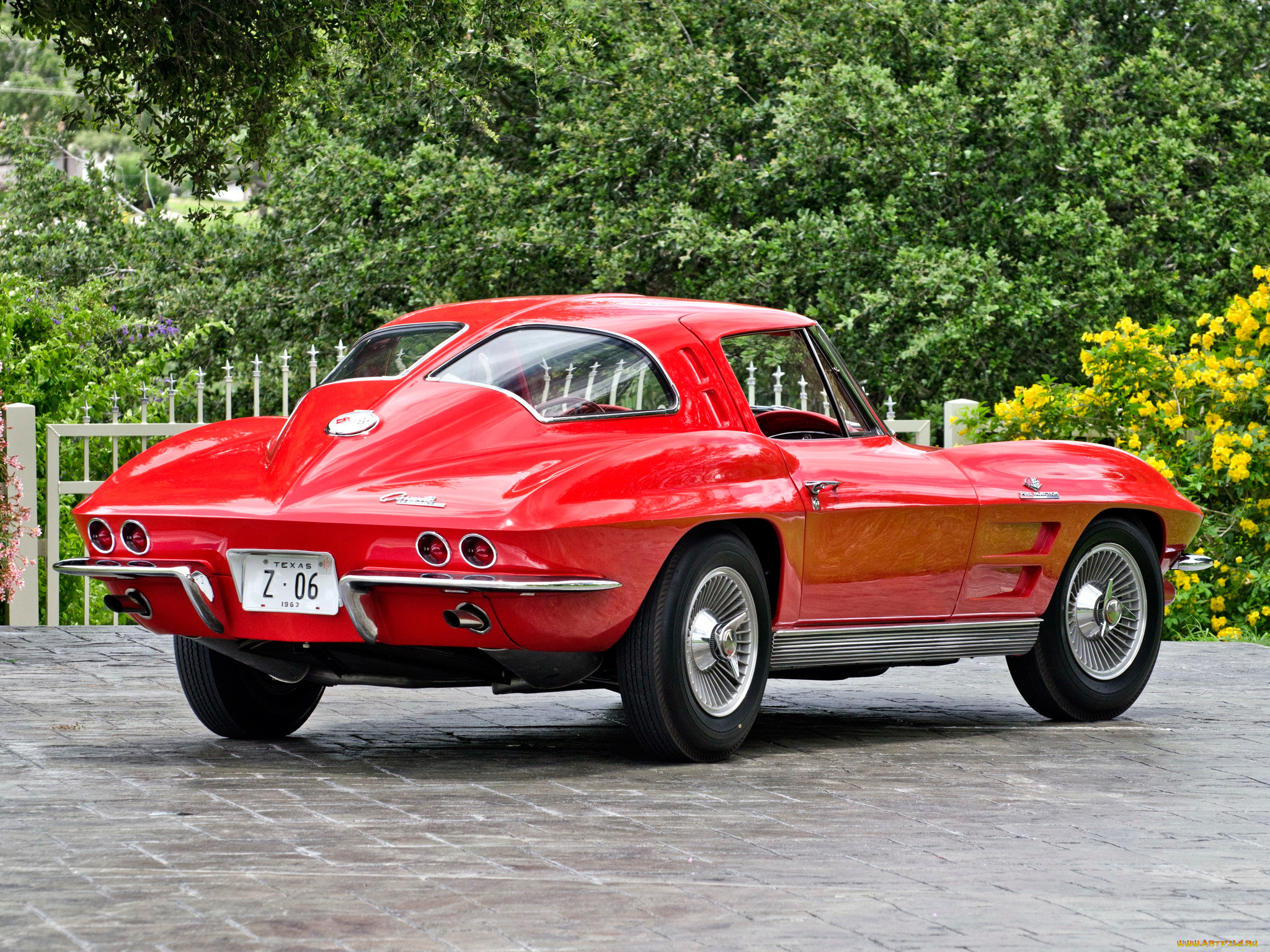 corvette, sting, ray, z06, 1963, автомобили, corvette, red, 1963, z06, sting, ray