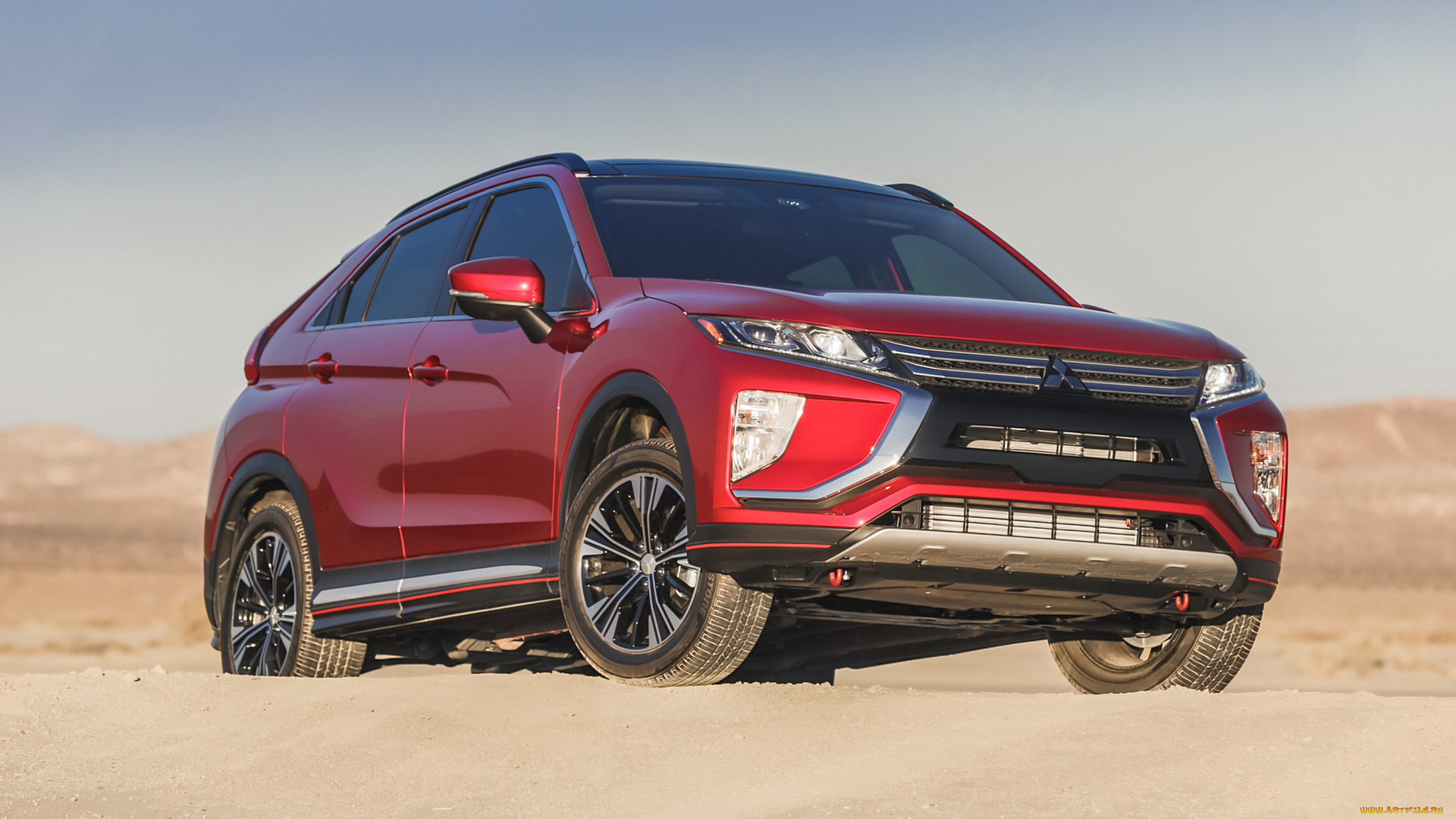 mitsubishi, eclipse, cross, 2018, автомобили, mitsubishi, eclipse, cross, 2018, красный