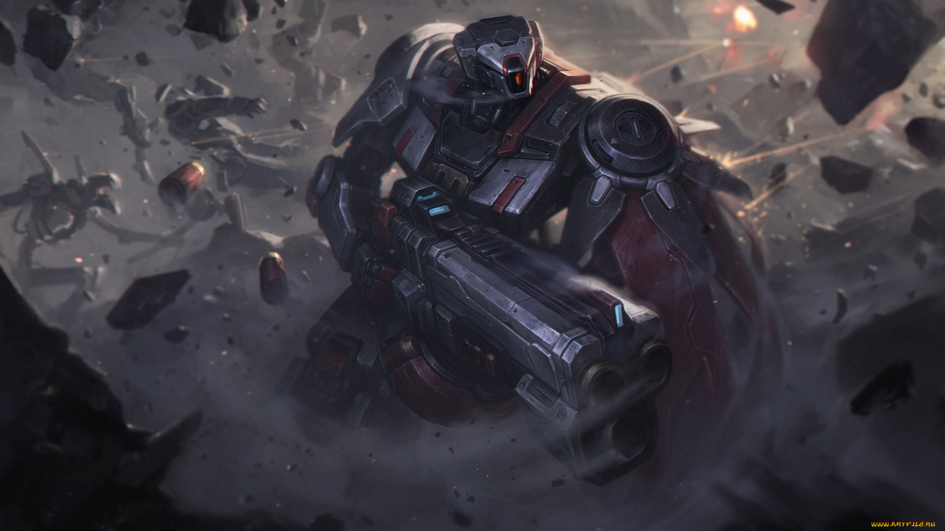 видео, игры, league, of, legends, киборг, броня, оружие, камни