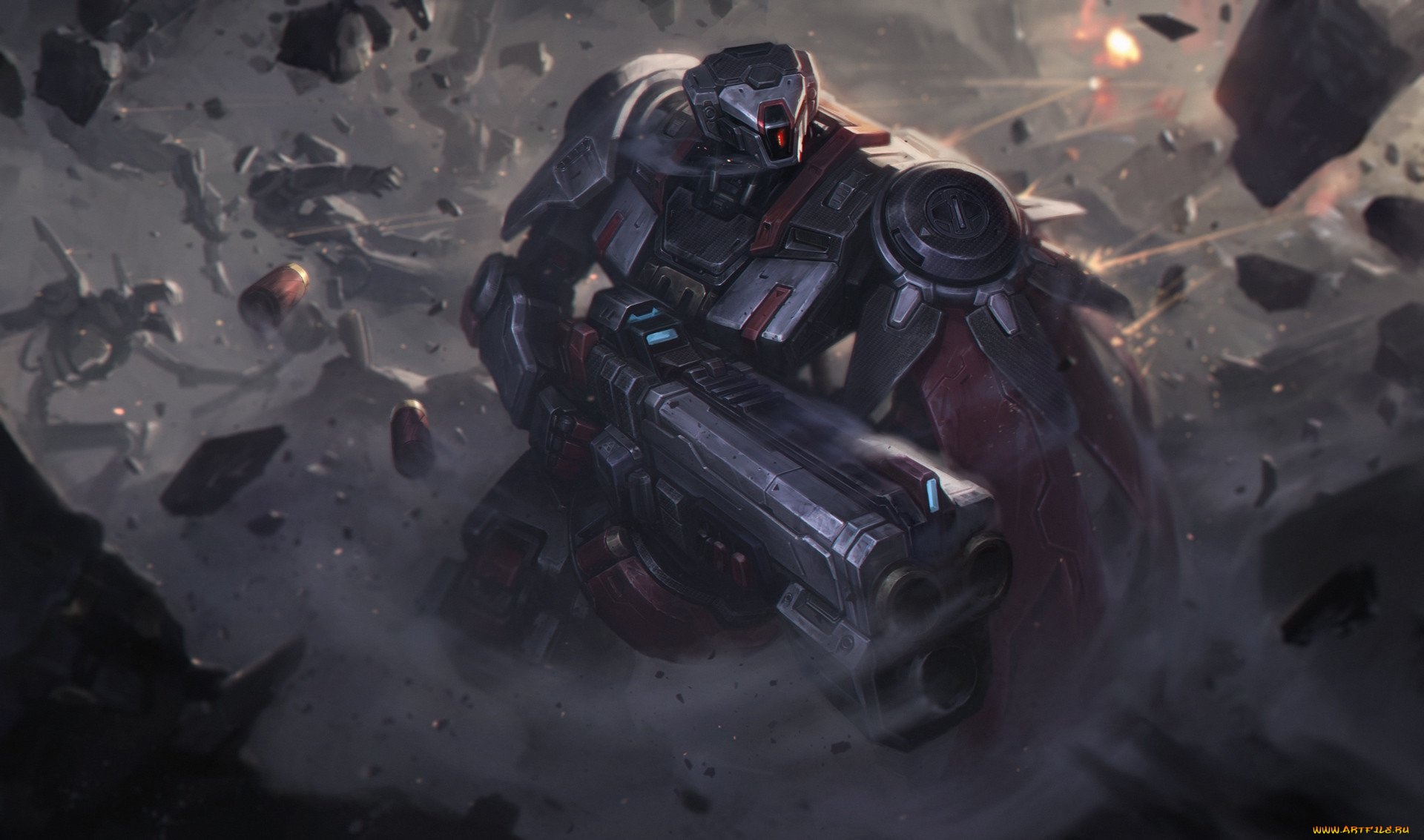 видео, игры, league, of, legends, киборг, броня, оружие, камни