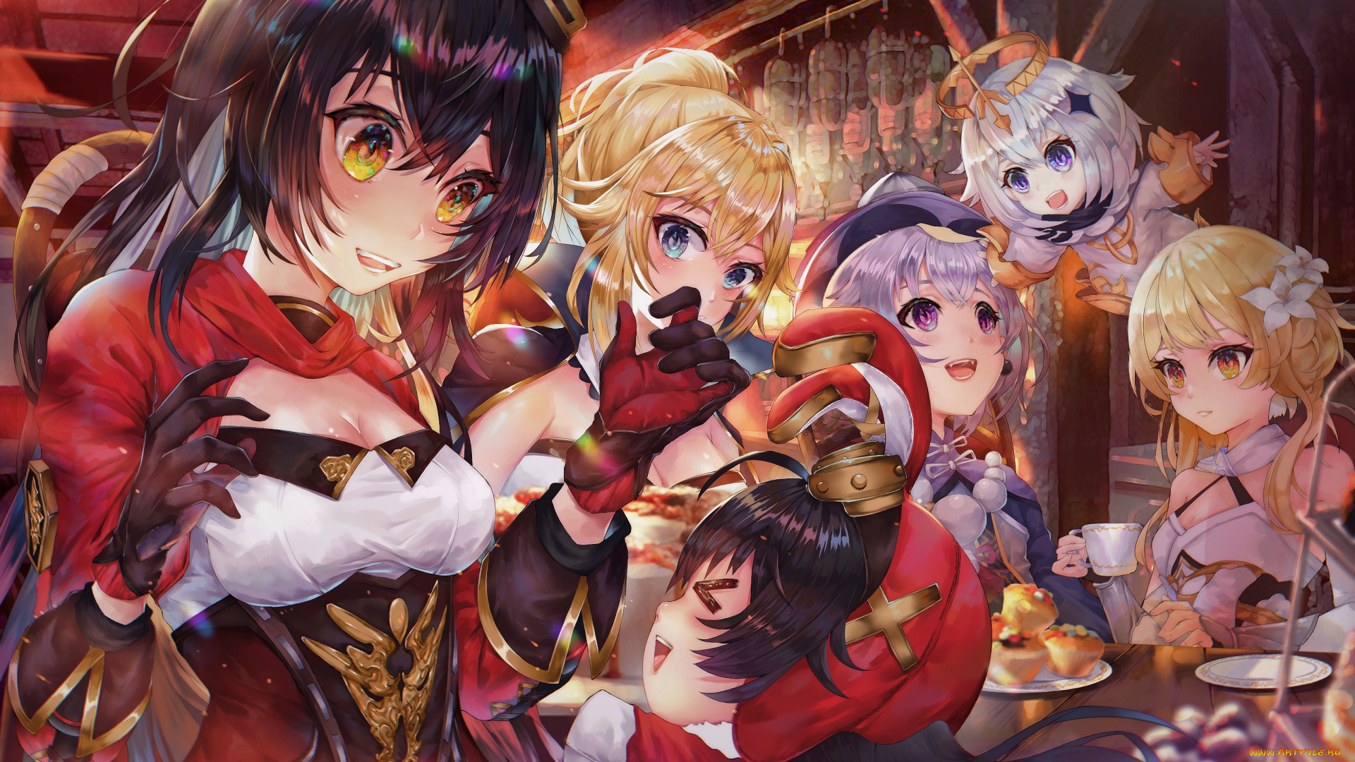 аниме, genshin, impact, genshin, impact