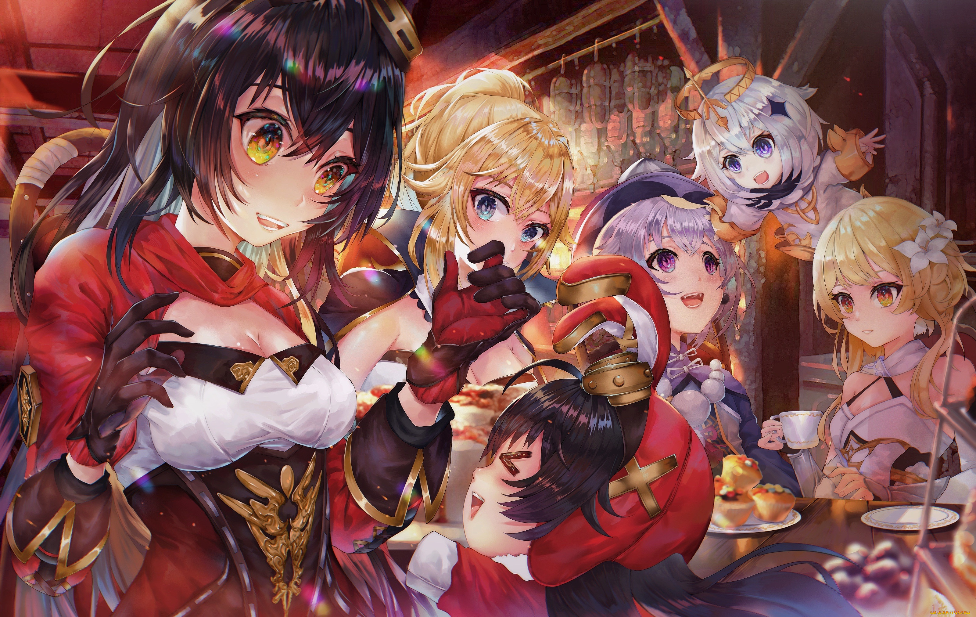 аниме, genshin, impact, genshin, impact