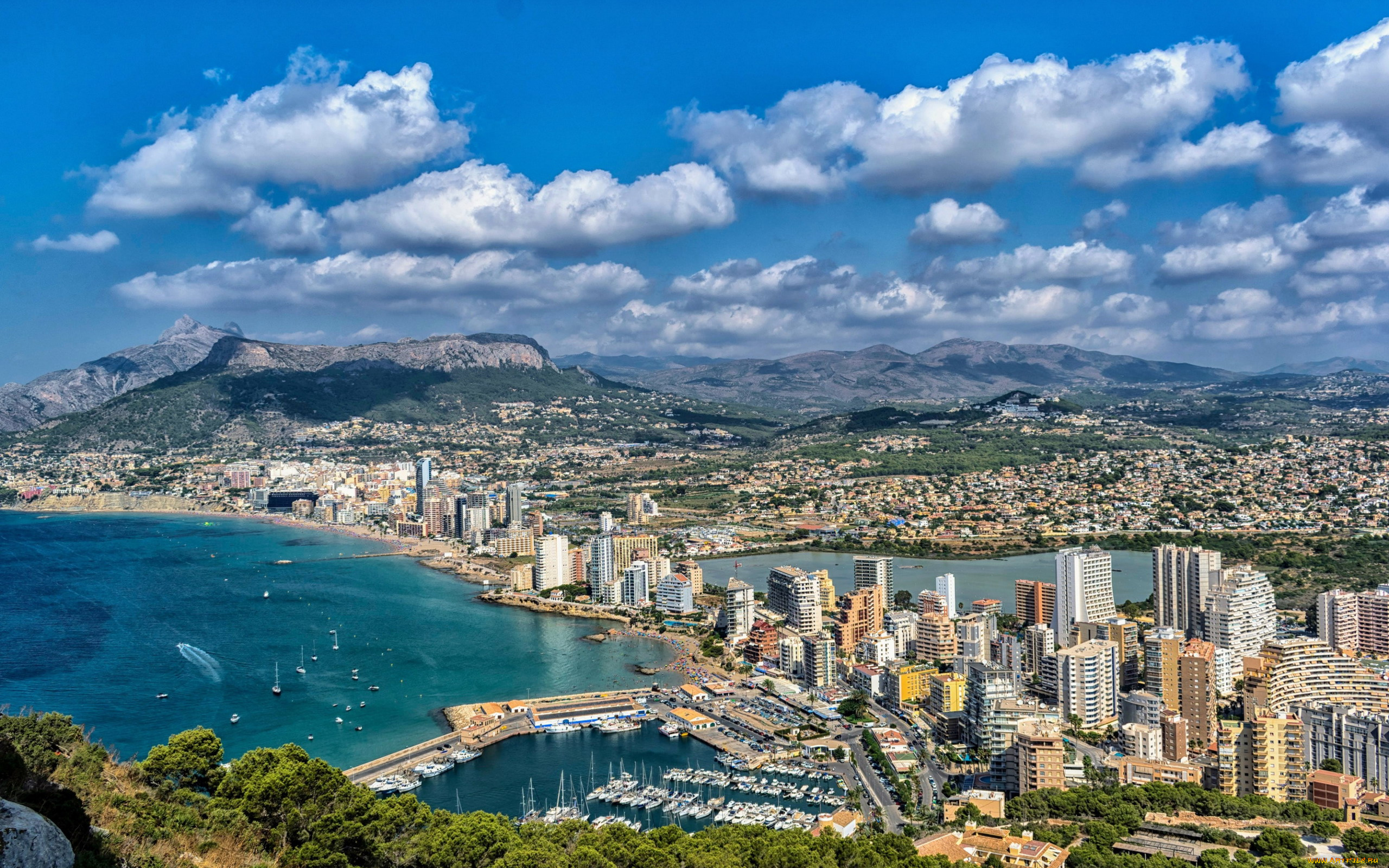 calpe, alicante, valencia, spain, города, -, панорамы