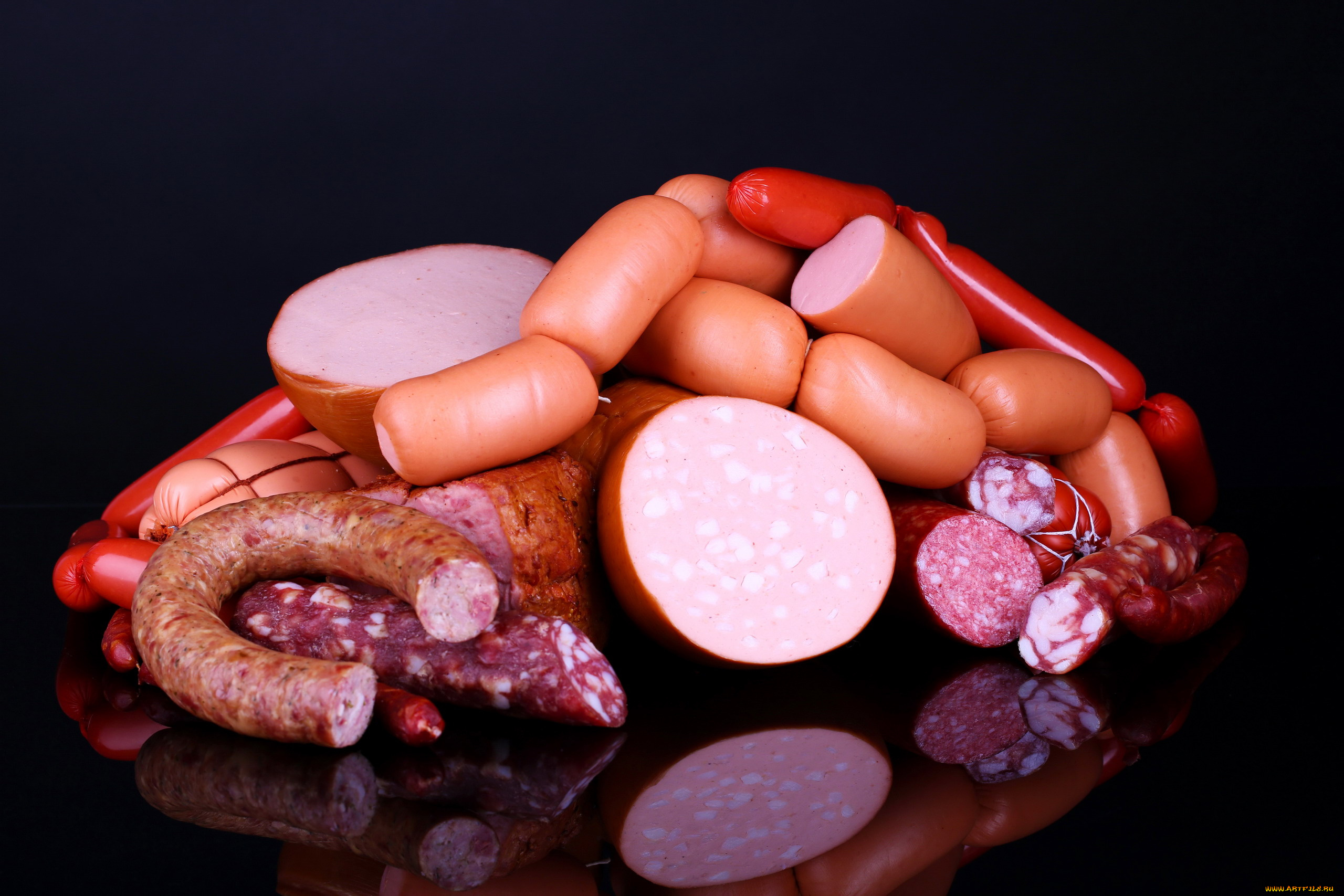 еда, колбасные, изделия, сардельки, сосиски, колбаса, копченая, вареная