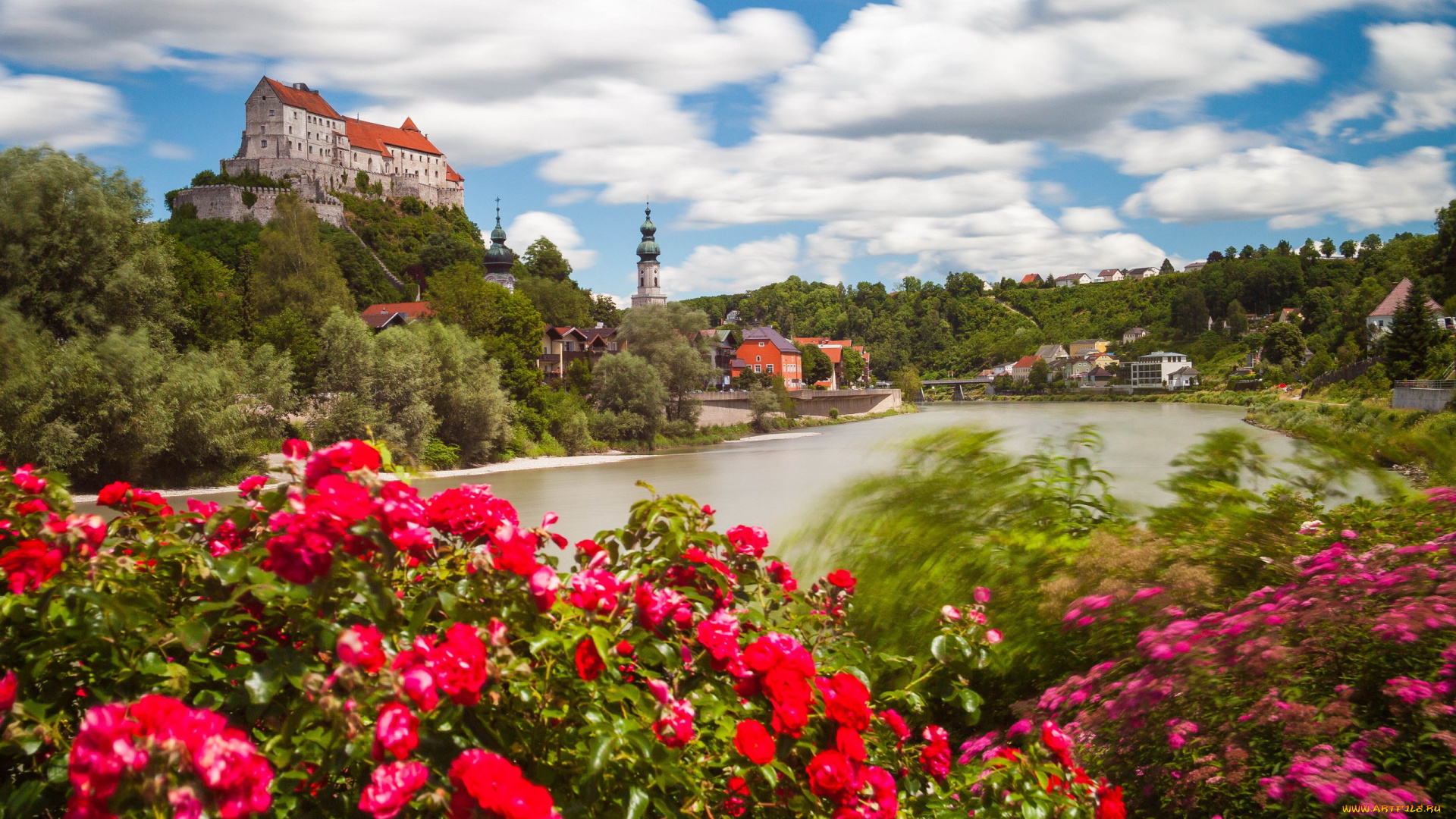 burghausen, castle, germany, города, замки, германии, burghausen, castle