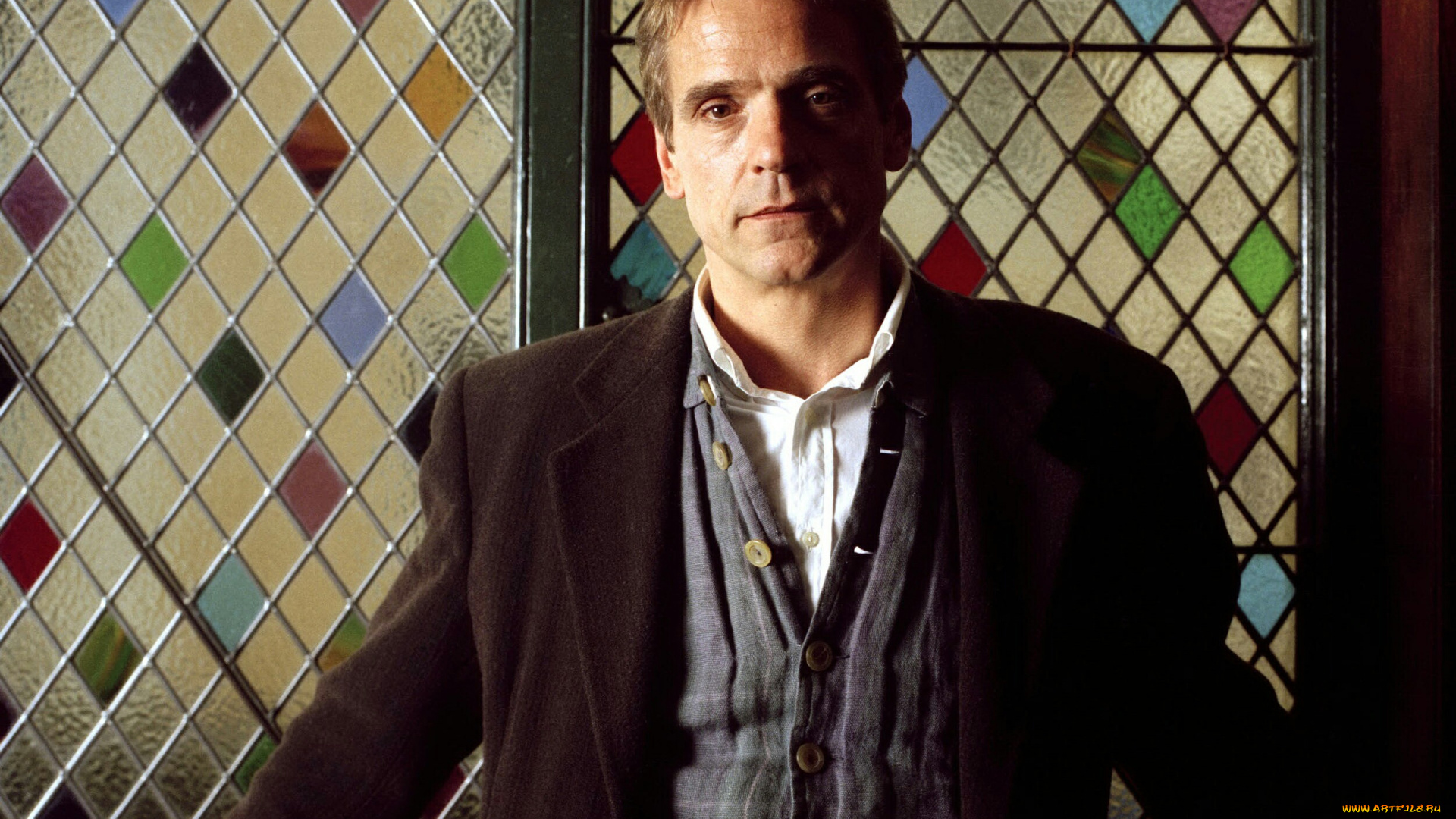 мужчины, jeremy, irons, актер, костюм, витраж
