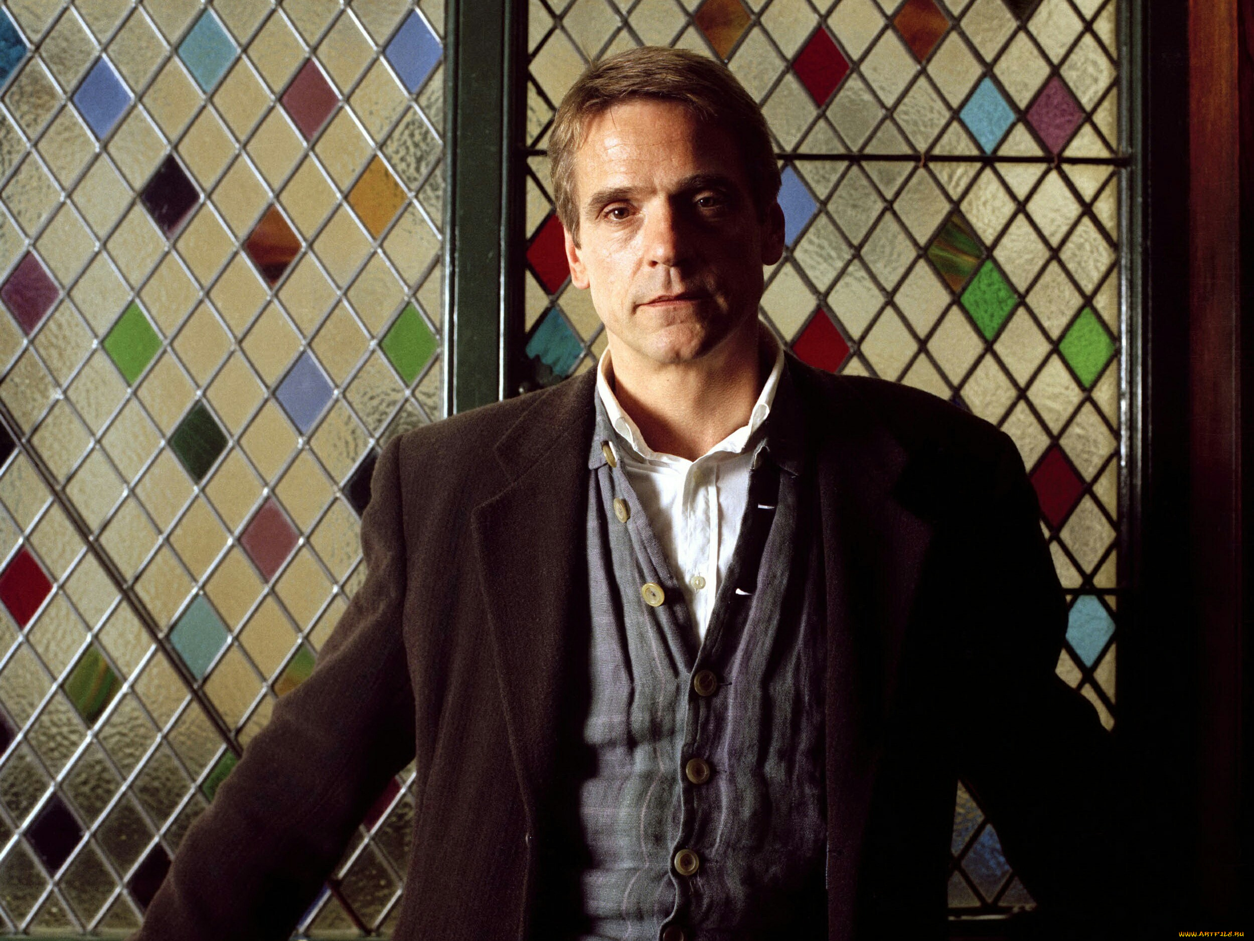 мужчины, jeremy, irons, актер, костюм, витраж
