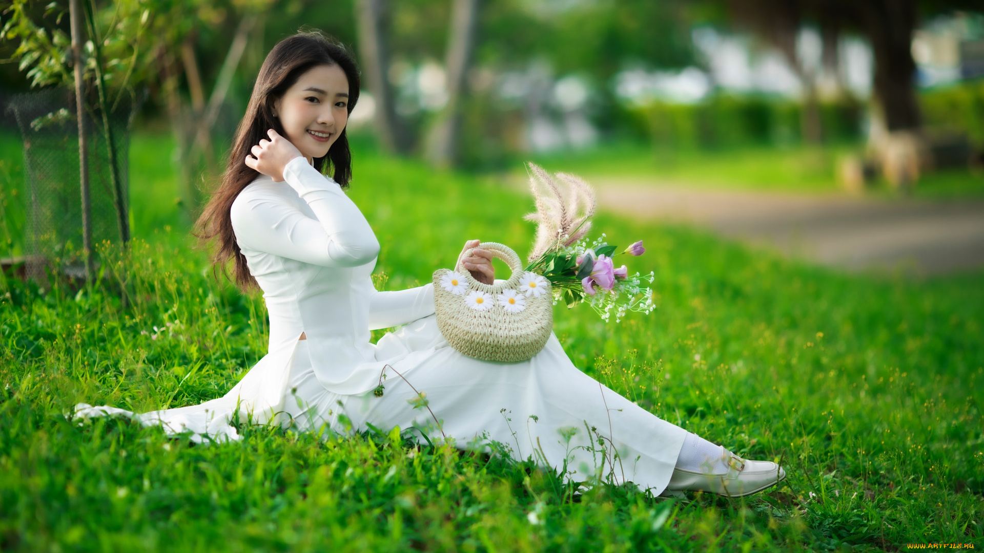 девушки, -, азиатки, девушка