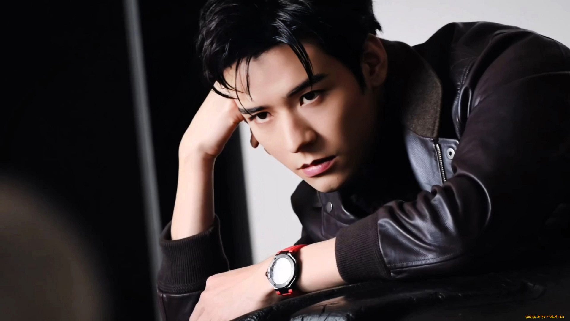 мужчины, gong, jun, |, simon, gong, актер, куртка, часы