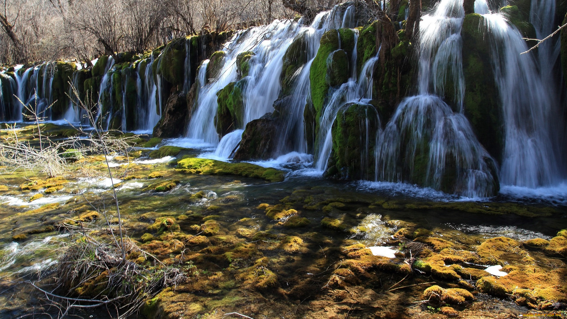 природа, водопады, вода