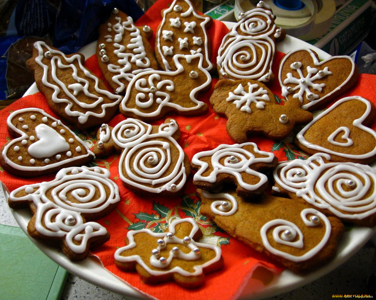 еда, пирожные, кексы, печенье