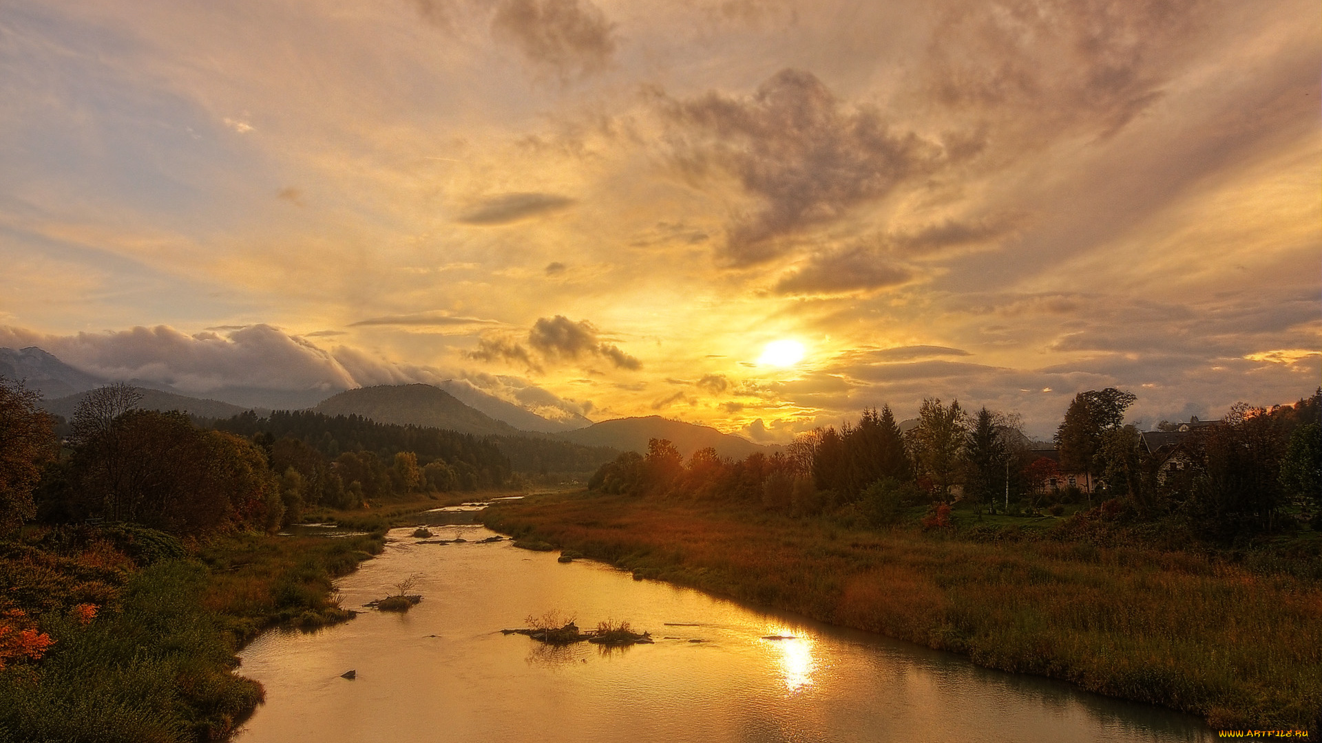 природа, восходы, закаты