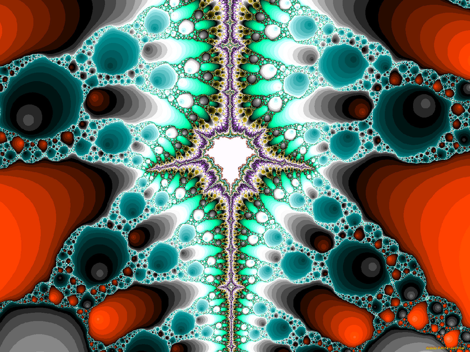 3д, графика, fractal, фракталы, узор, цвета