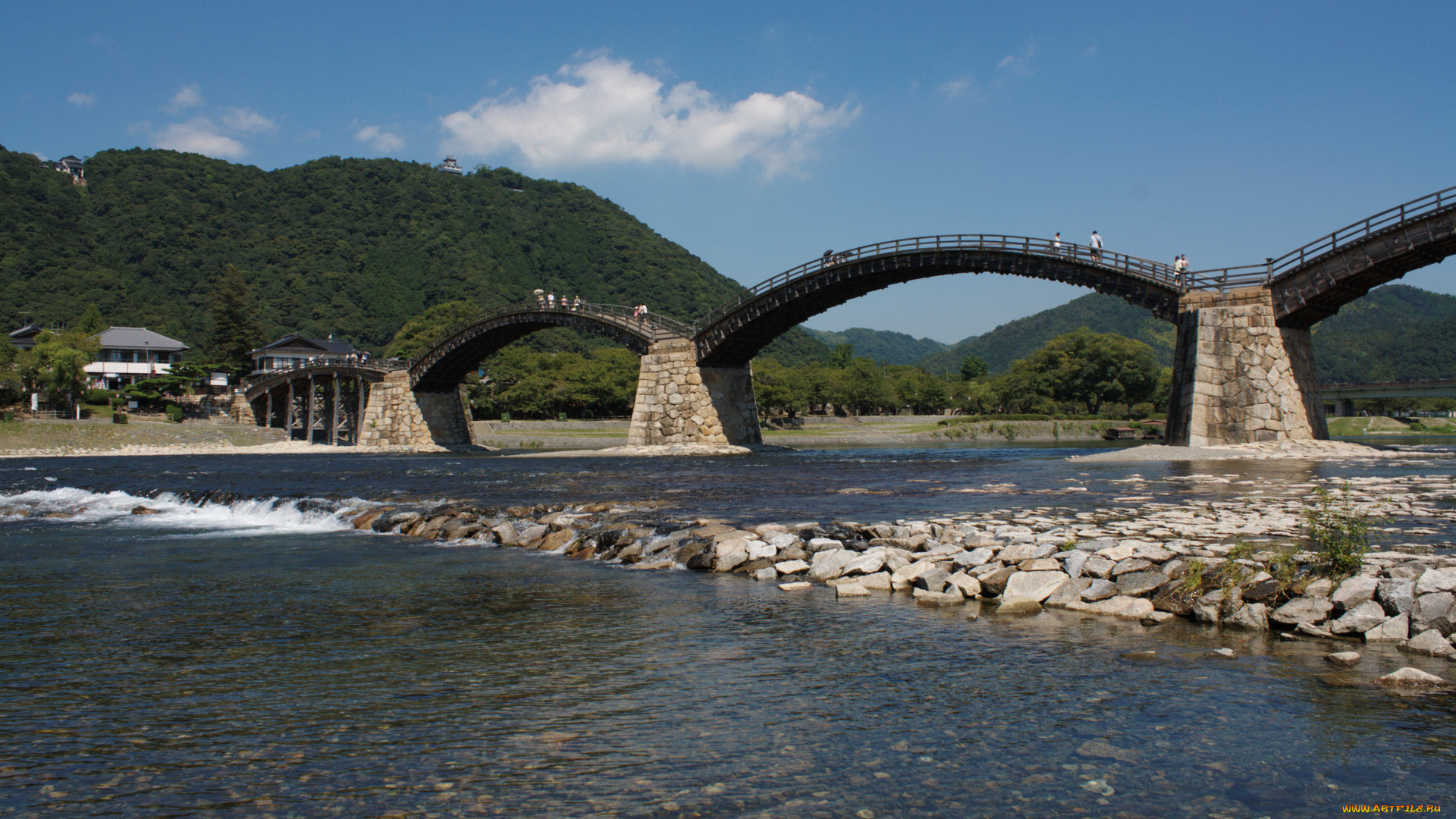 города, мосты, мост, река