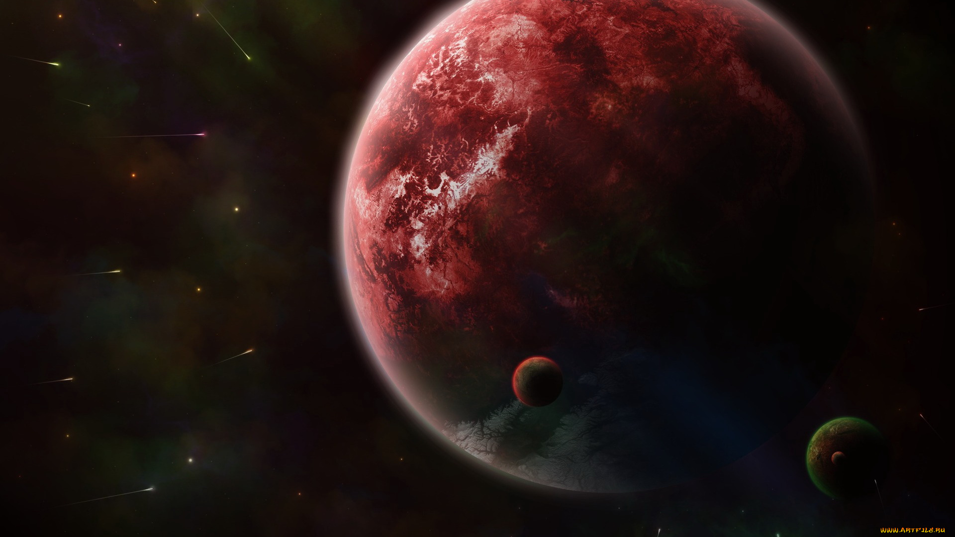 космос, арт, планеты