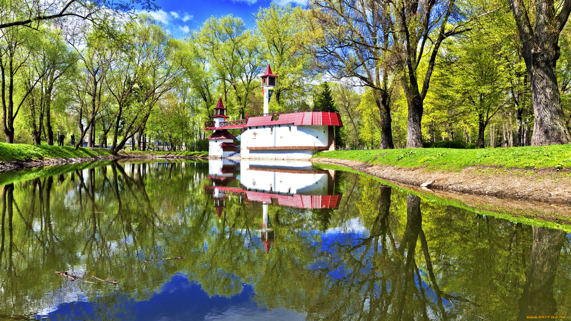 природа, парк, горького, сказочный, замок, минск, беларусь, gorky, park